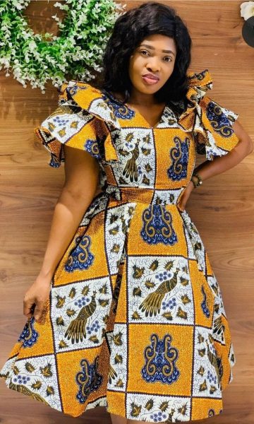 Stylish African Print A line Dress Styles Perfect in Every Setting 27