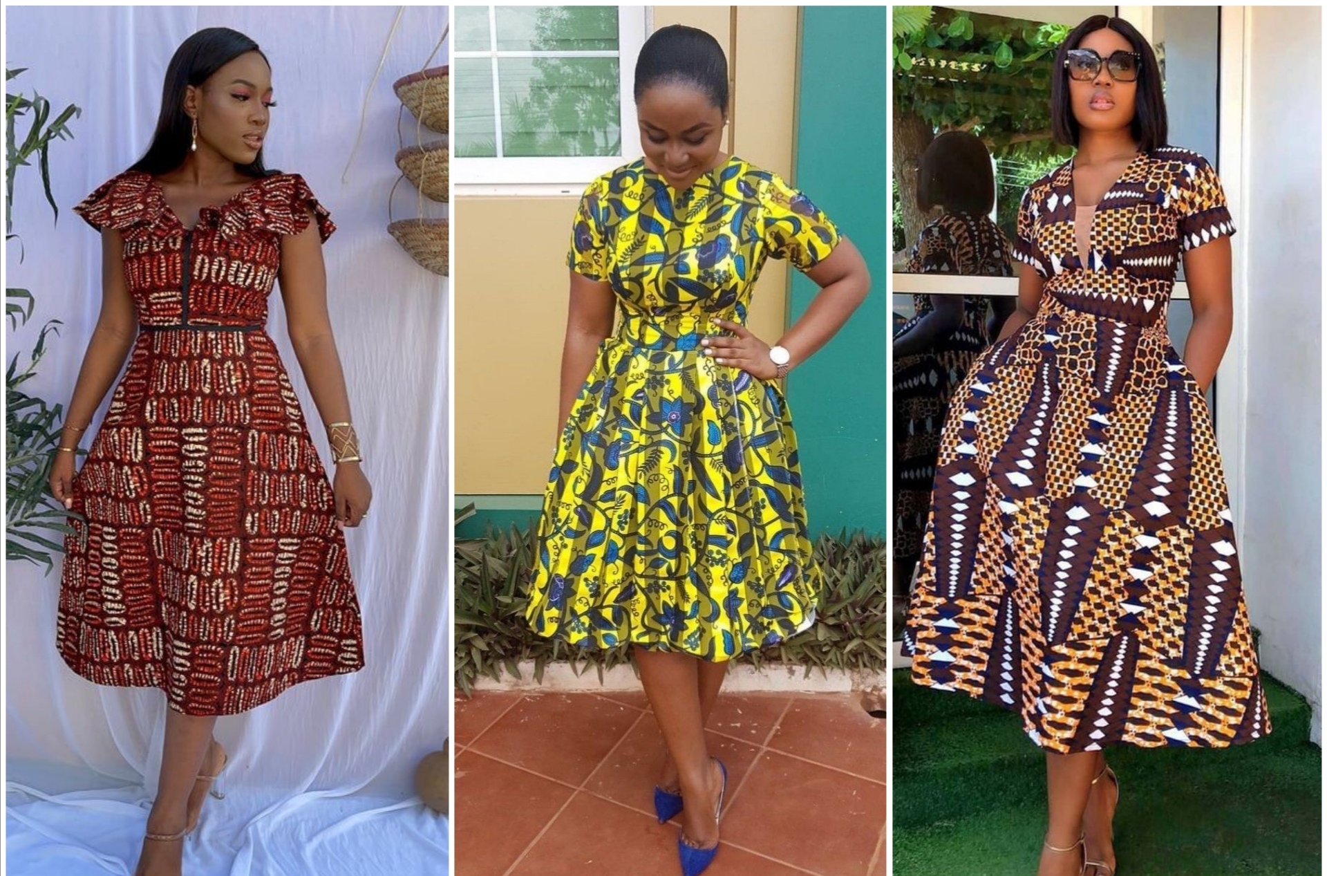 Stylish African Print A-line Dress Styles Perfect in Every Setting