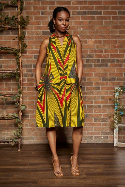This African print Dress is a welcome back t