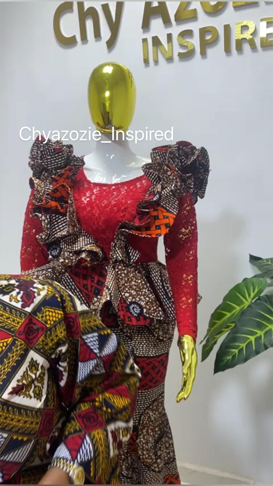 This contains an image of Ankara Skirt and