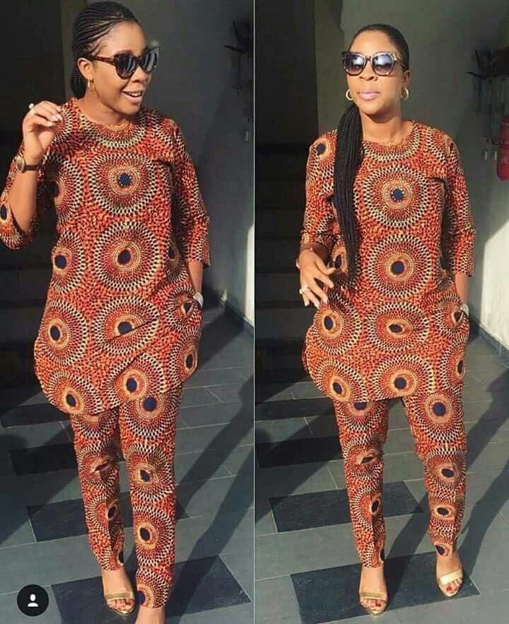 This is a fab Ankara Trouser Top set. yyth