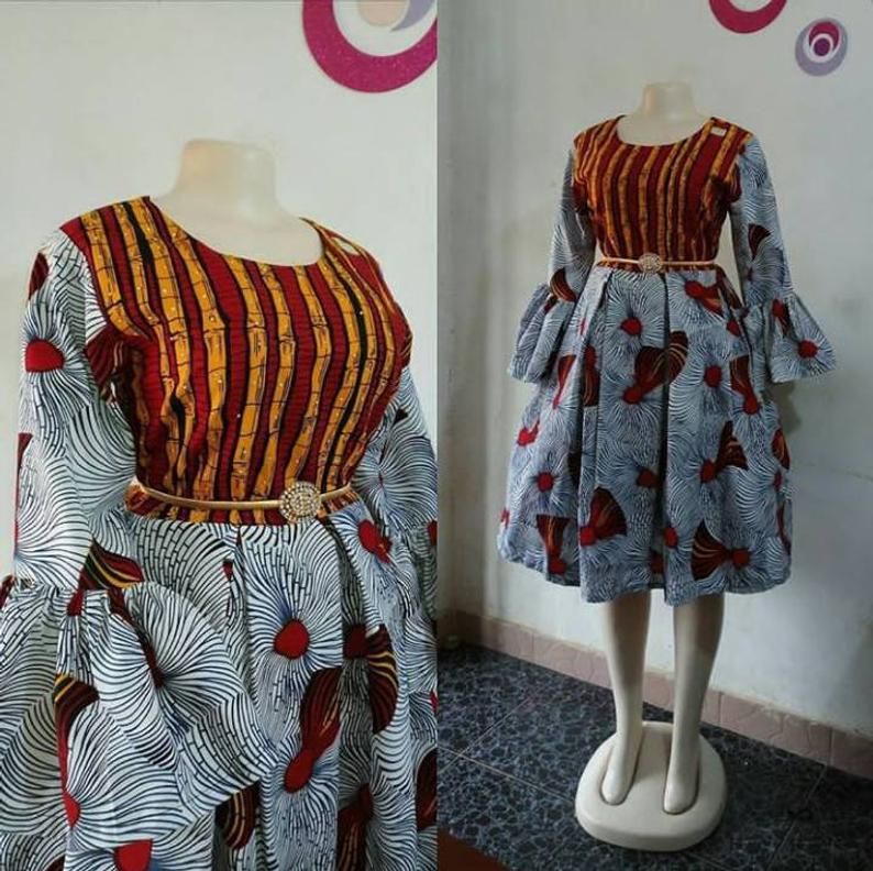 Toyin African print dress African clothing women cl