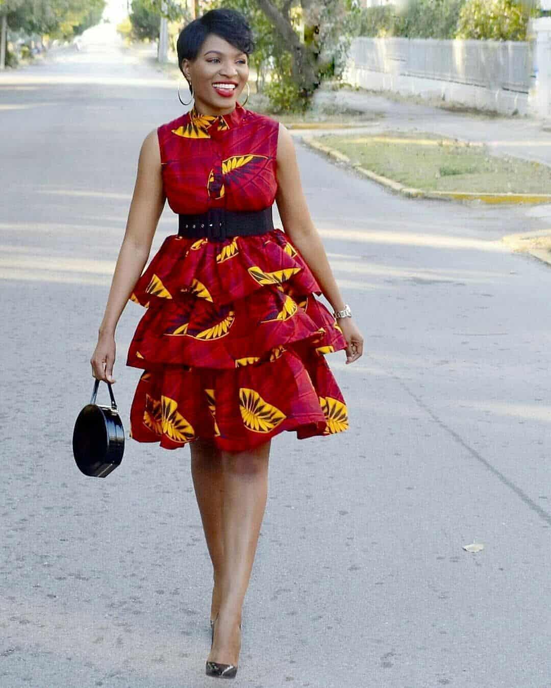 ankara short gown styles 10