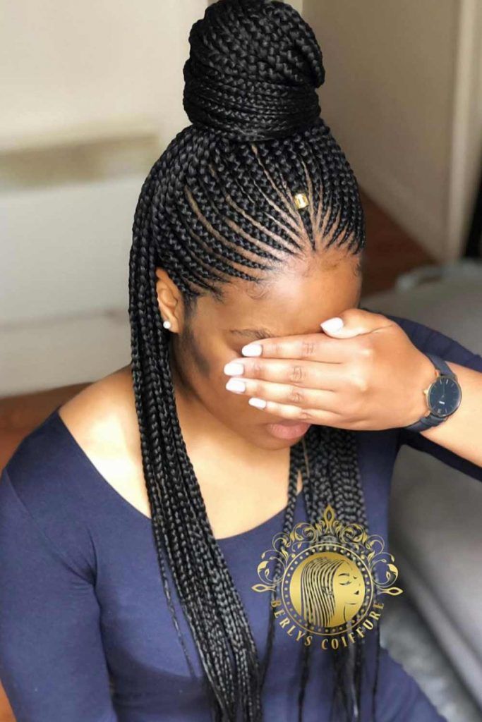 fulani braids big half up bun 683x1024 1