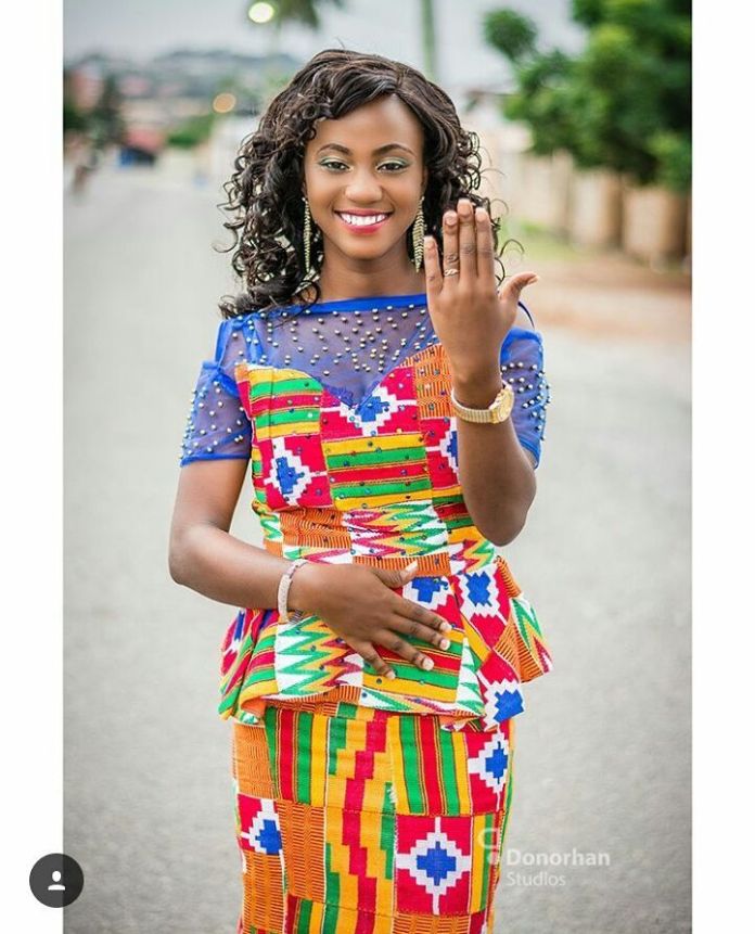 kente kaba and slit