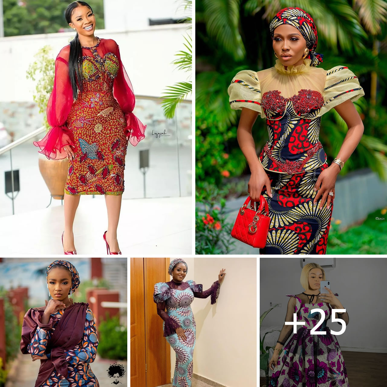 25 Eye-Popping Ankara and Material Combination Styles You Will Love