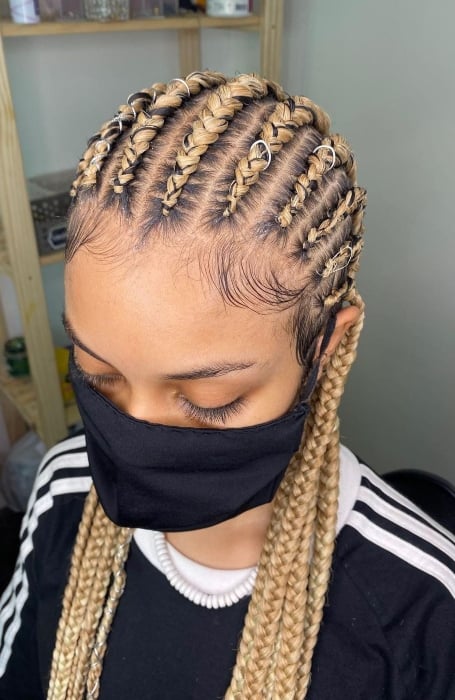 Blonde Stitch Braids