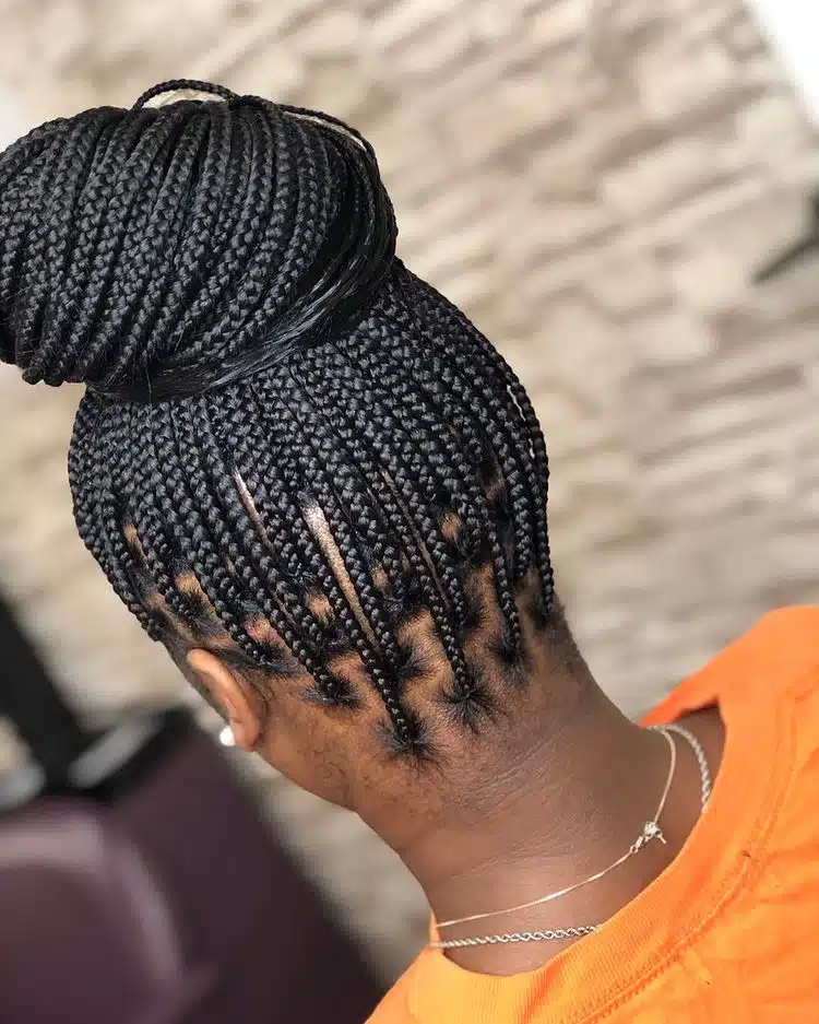 Small Black Box Braids With High Bun.jpg