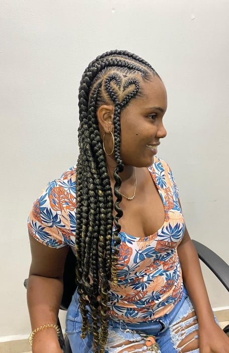 Stitch Braids with Curly Ends 2