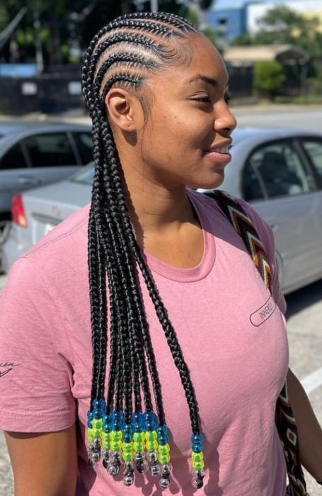 Ten Stitch Braids to the Back 1