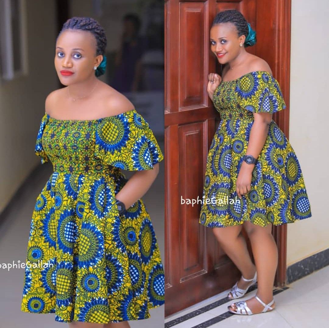 This contains an image of Ankara short dresses