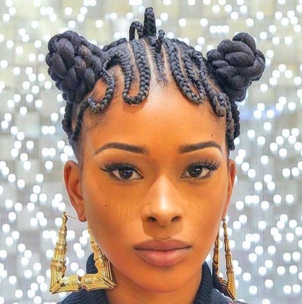 Unique Take on Fulani Braids