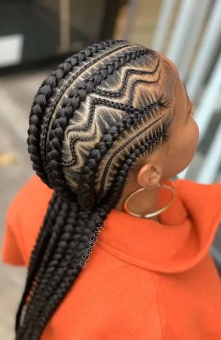 Zig Zag Stitch Braids 1