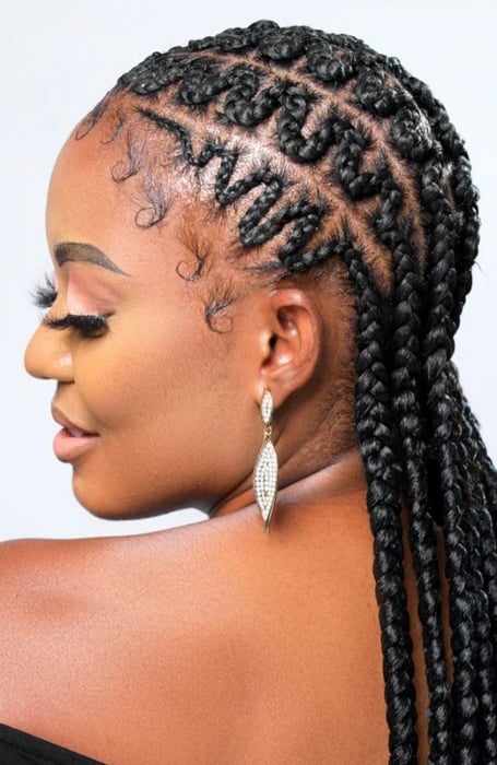 Zig Zag Stitch Braids