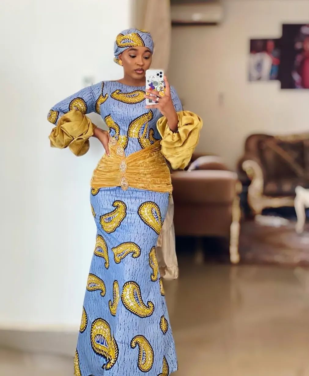 ankara long gown styles 2023 10