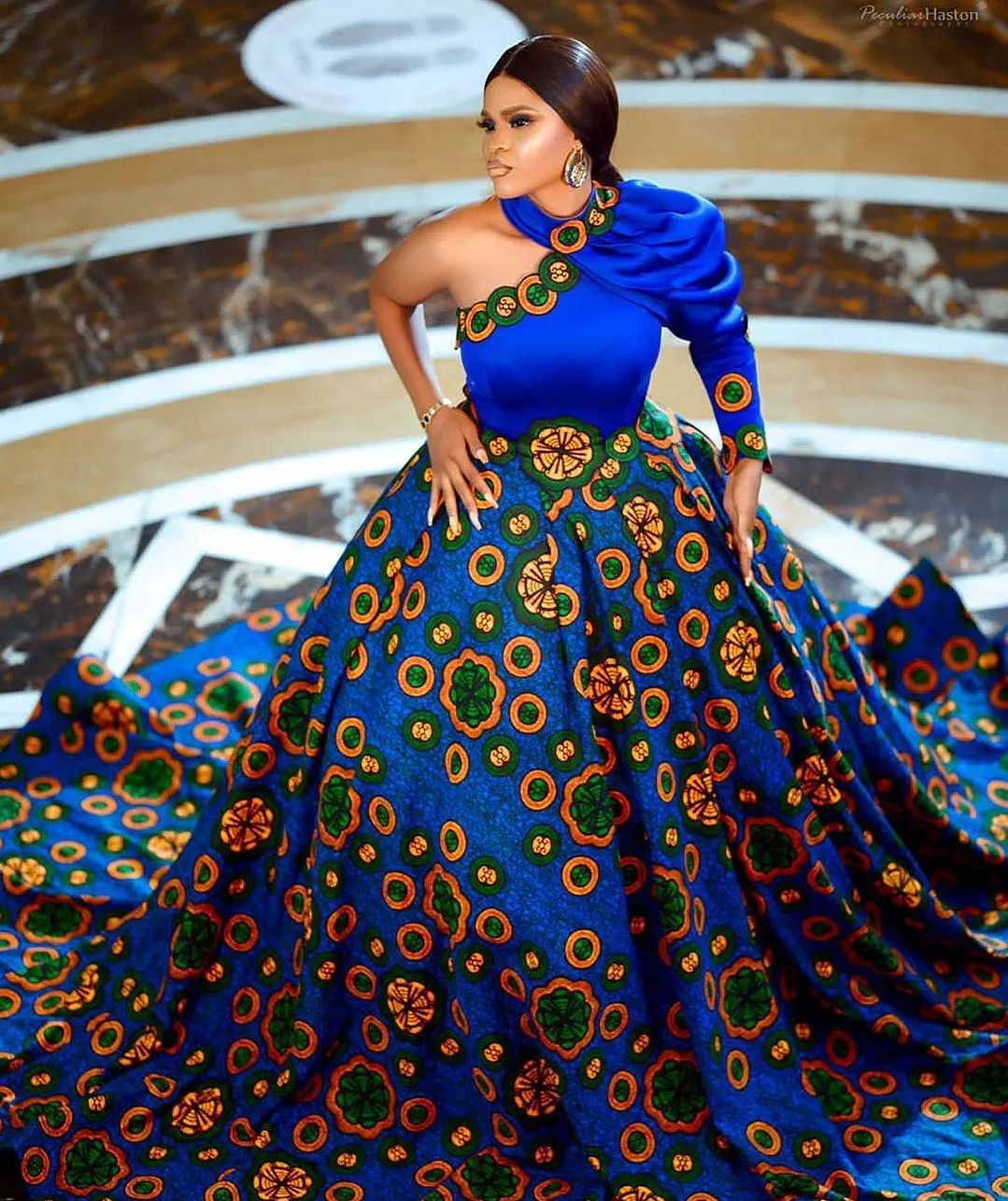 ankara long gown styles 2023 13