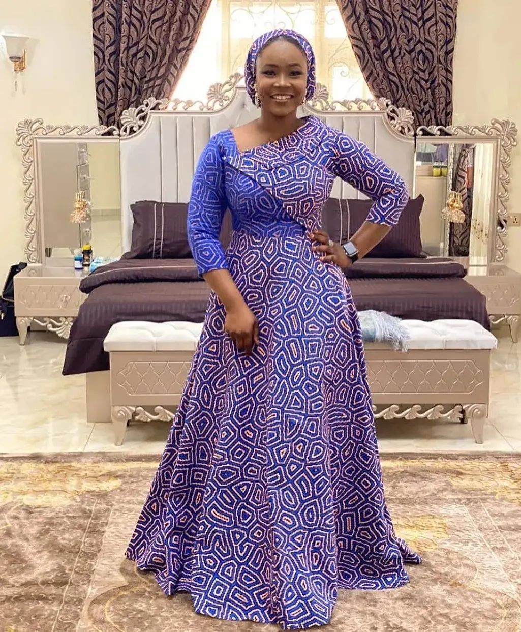 ankara long gown styles 2023 8