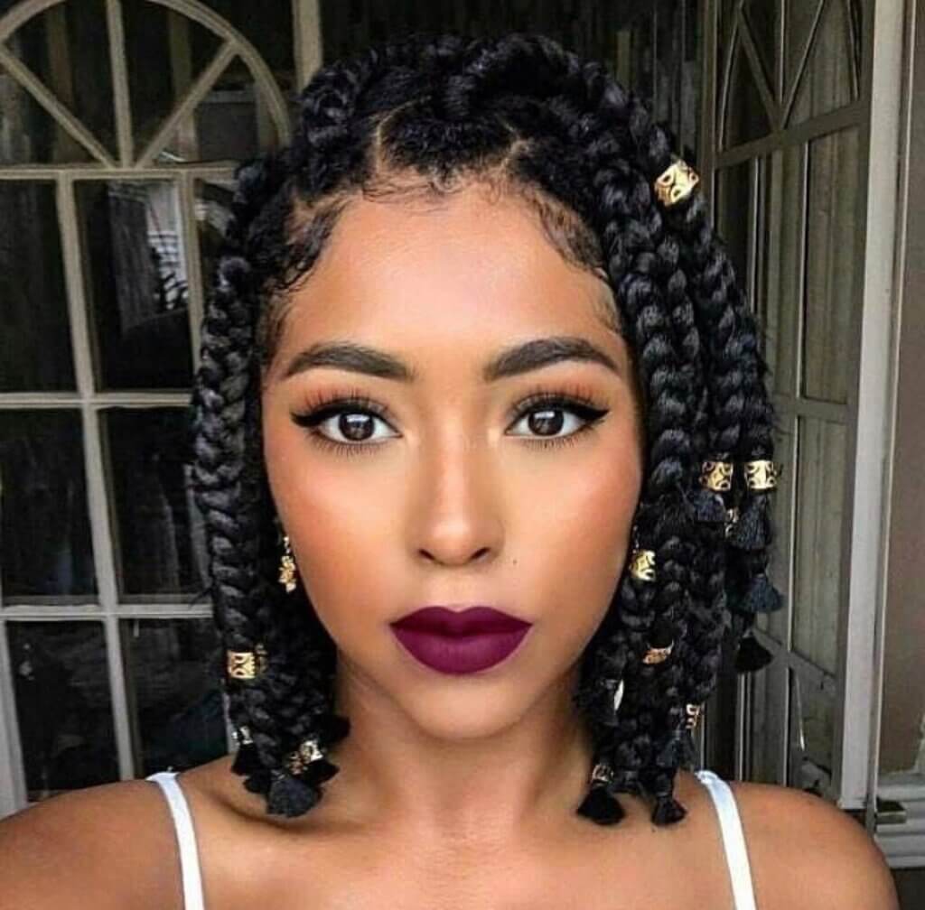 medium box braids hairstyle 10