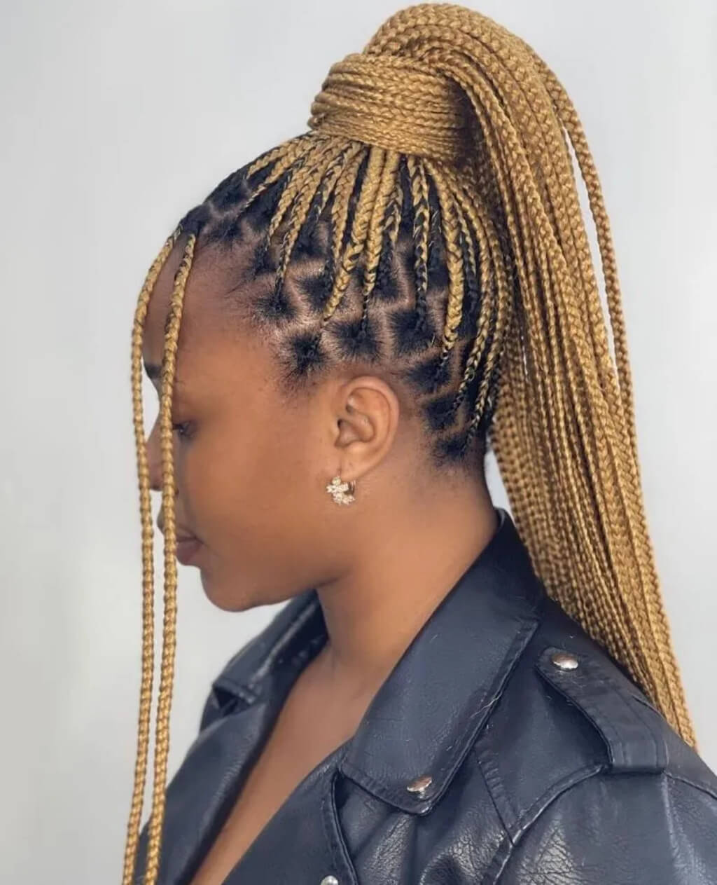 medium box braids hairstyle 13