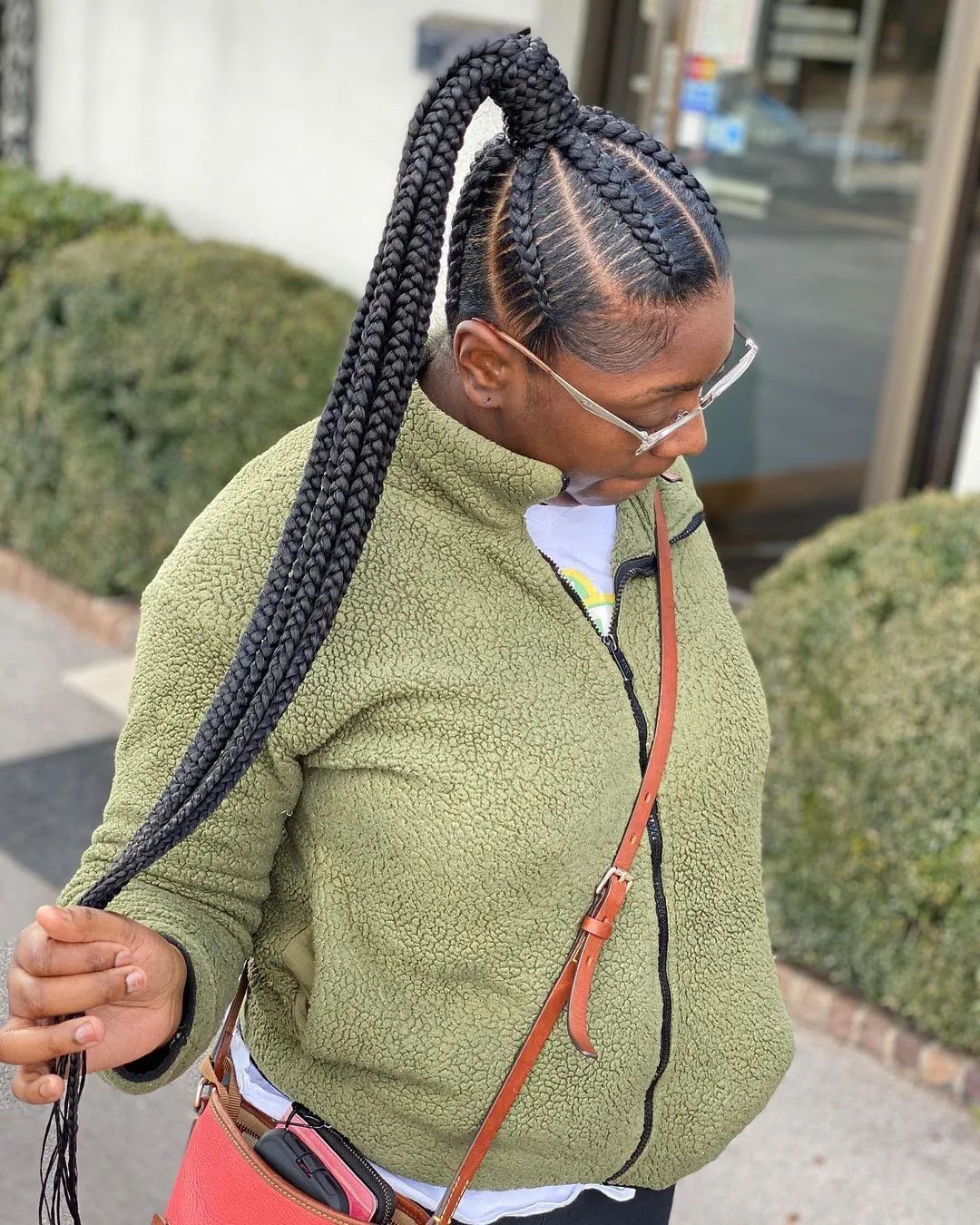 stitch braids ponytail 12
