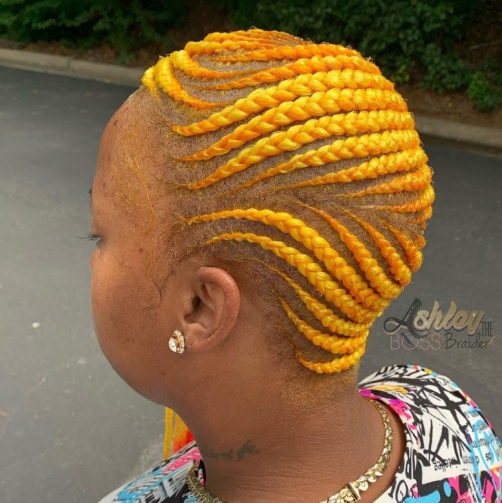 28 bright lemonade braids CChPJBnl24X