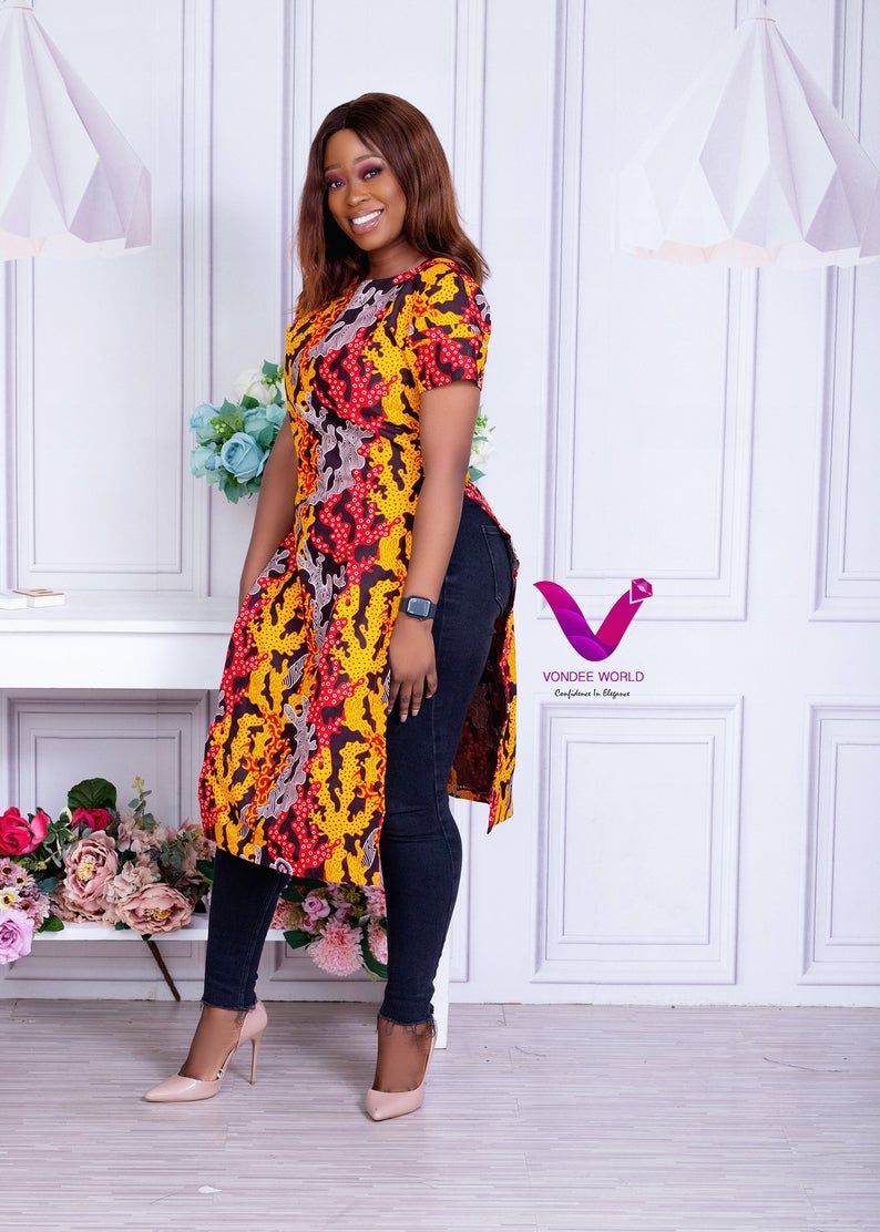 Akpe Apron Dress Ankara dress for womenAfrican yy