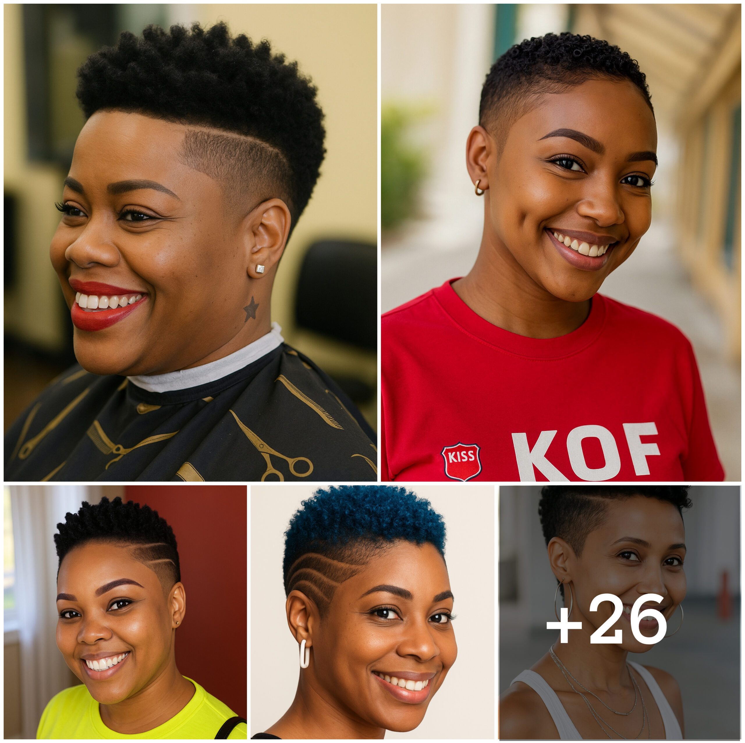 Low Cut Hairstyles for Classy Queens