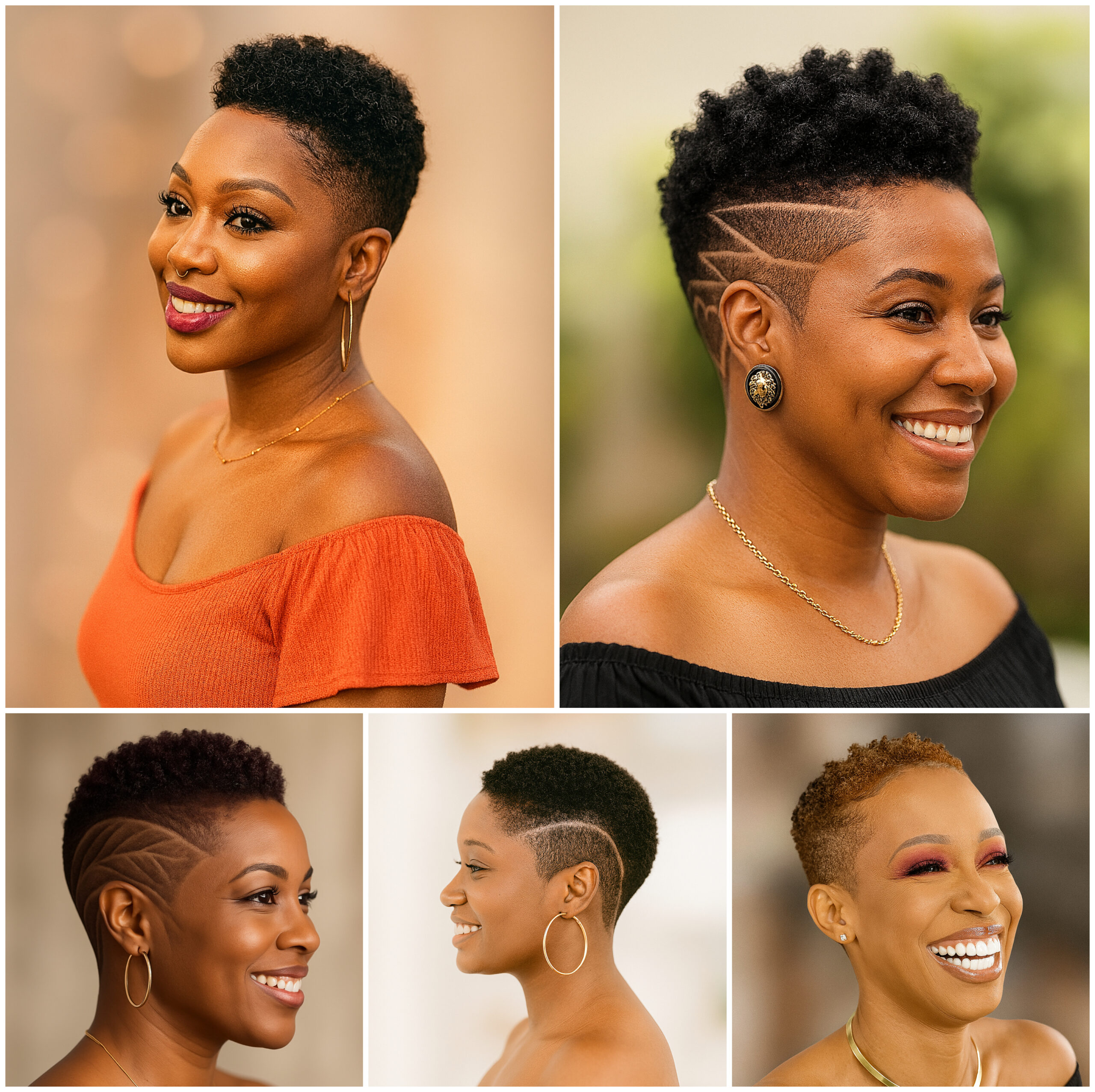 Bold Fade Haircuts with Artistic Shaved Designs