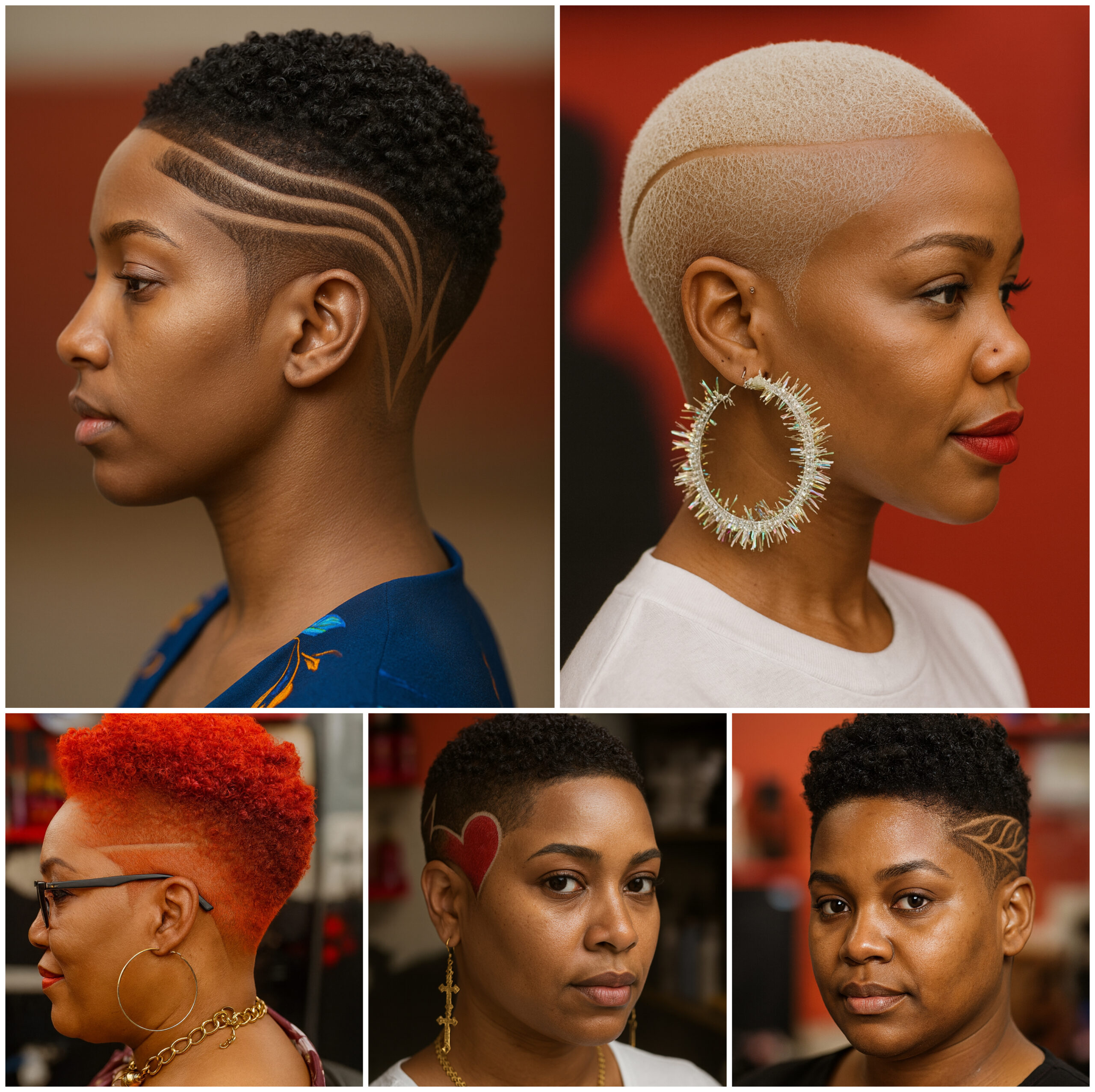 Modern Short Natural Fade Styles for Women