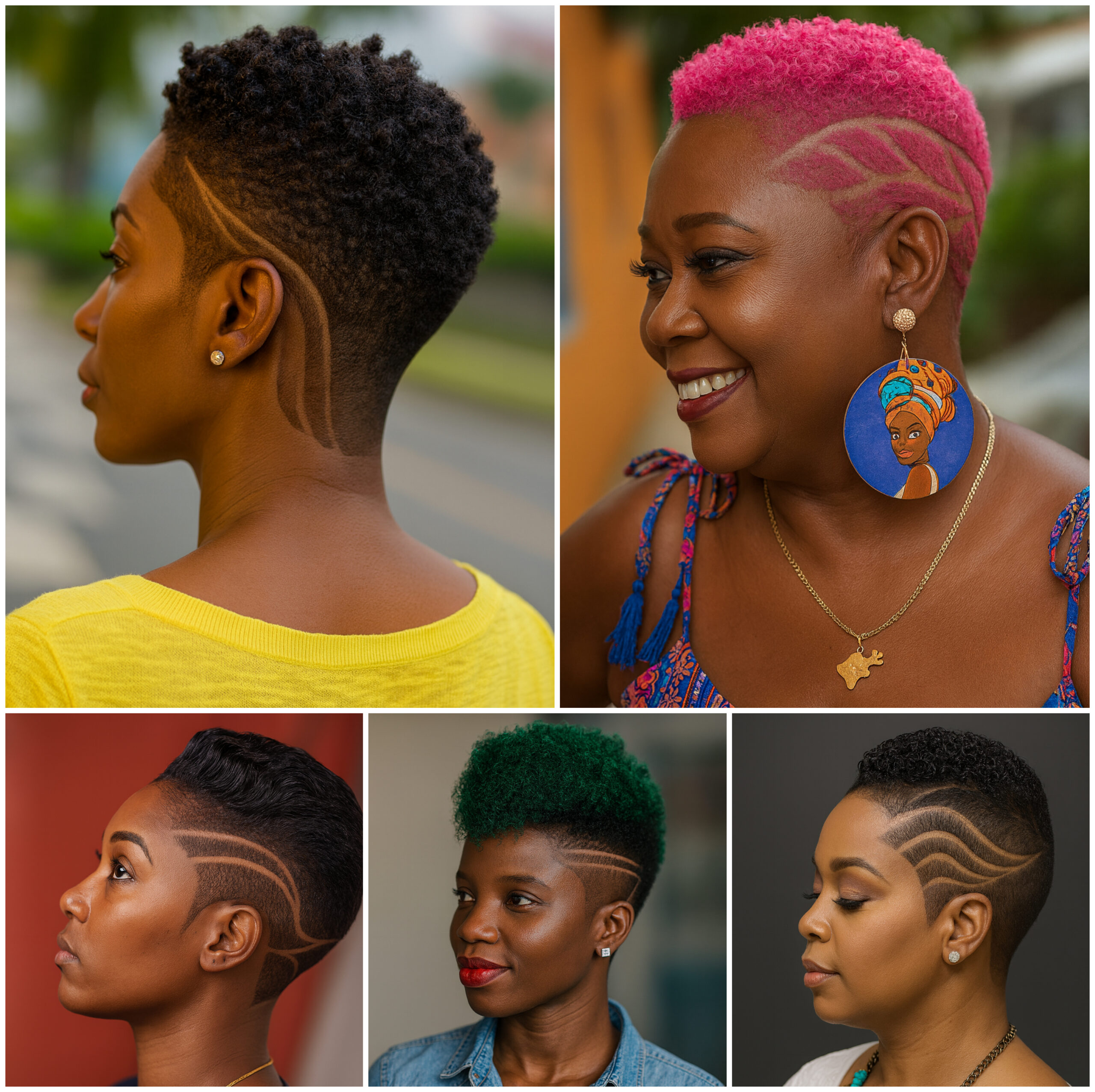 Colorful Tapered Fade Inspirations for Women