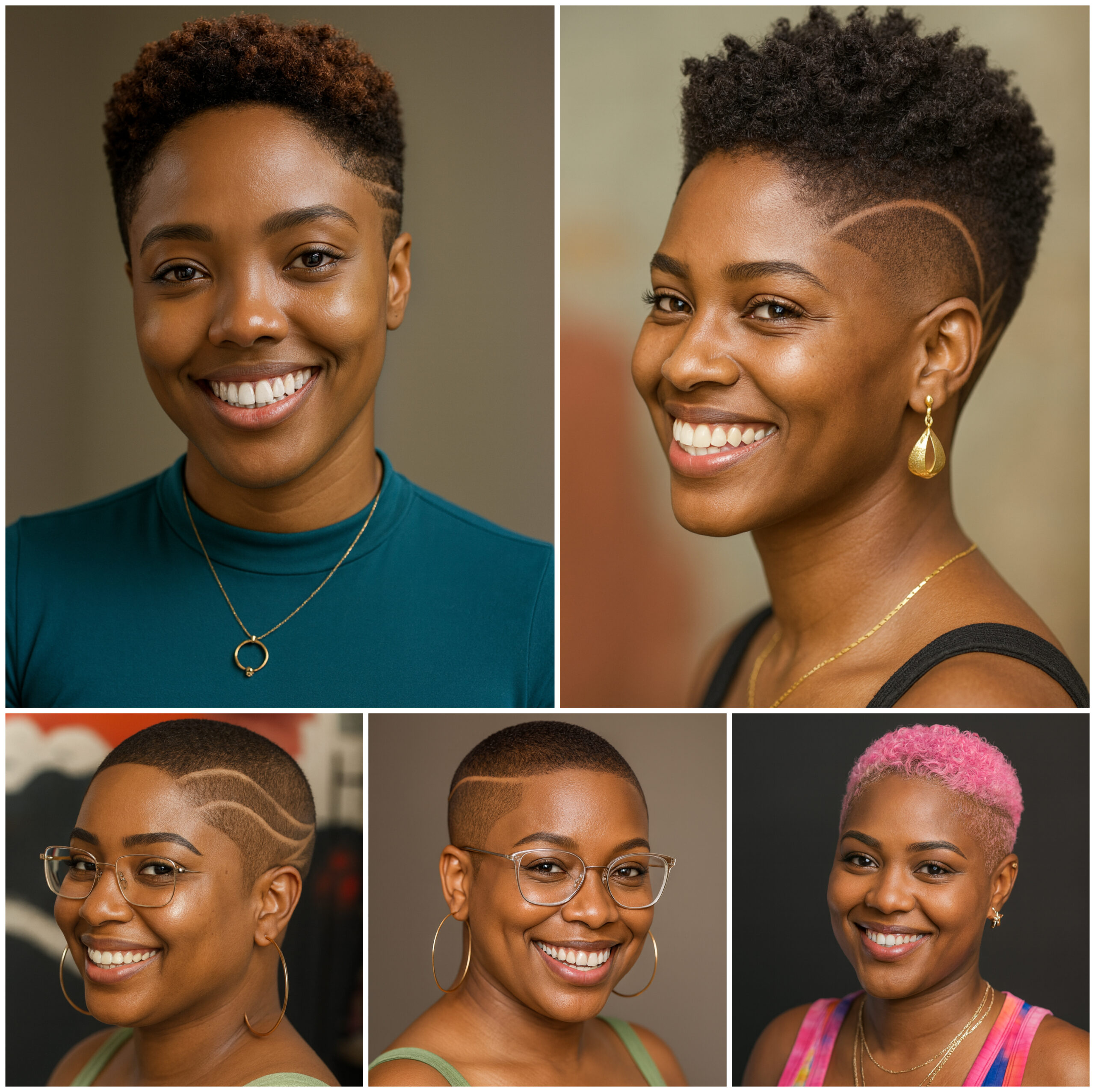 Short Hair Inspiration with Edgy Patterns #ChicShortCuts