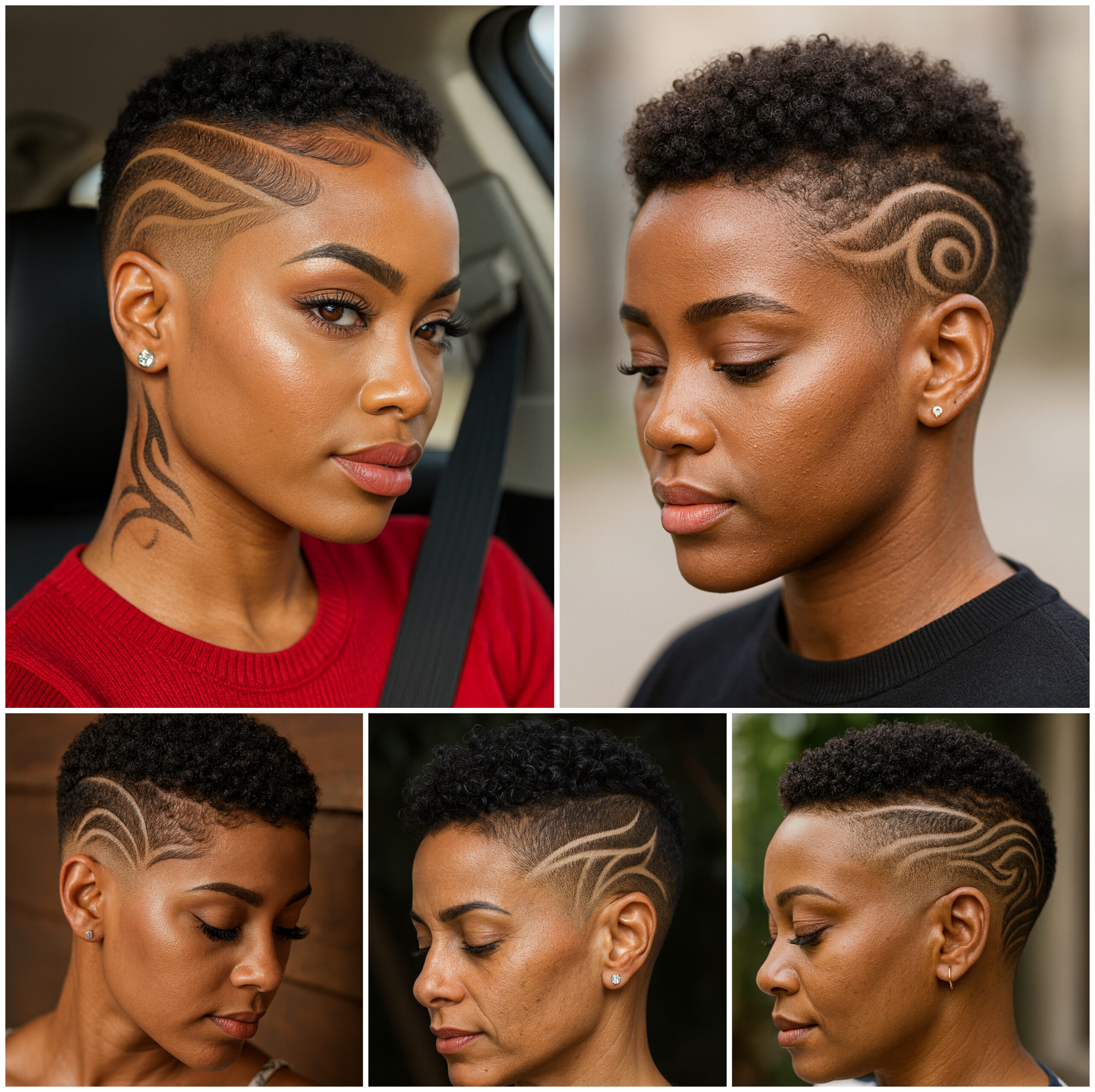 Creative Short Styles with Shaved Patterns