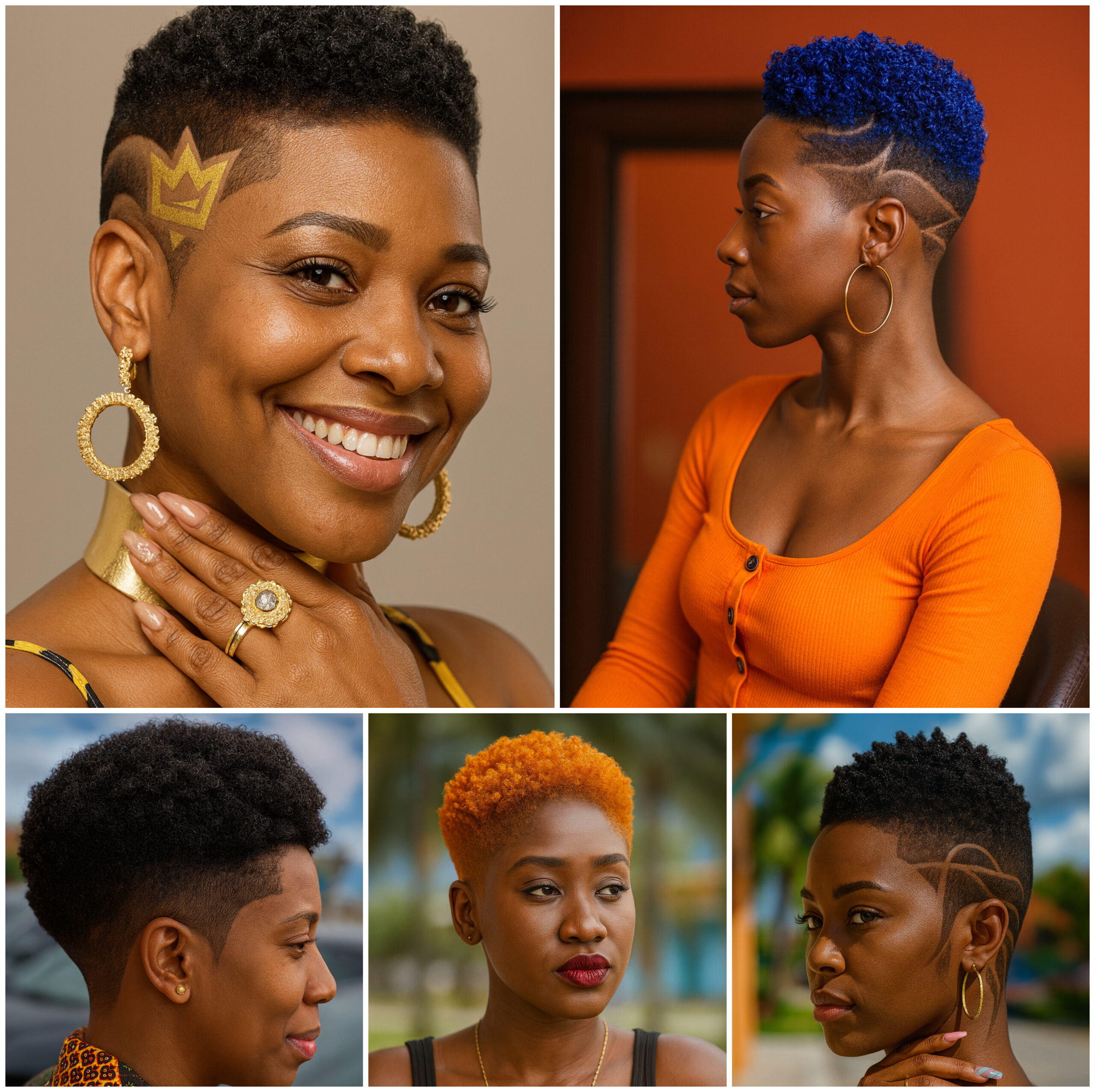 Stylish Natural Fade Cuts with Artistic Touch