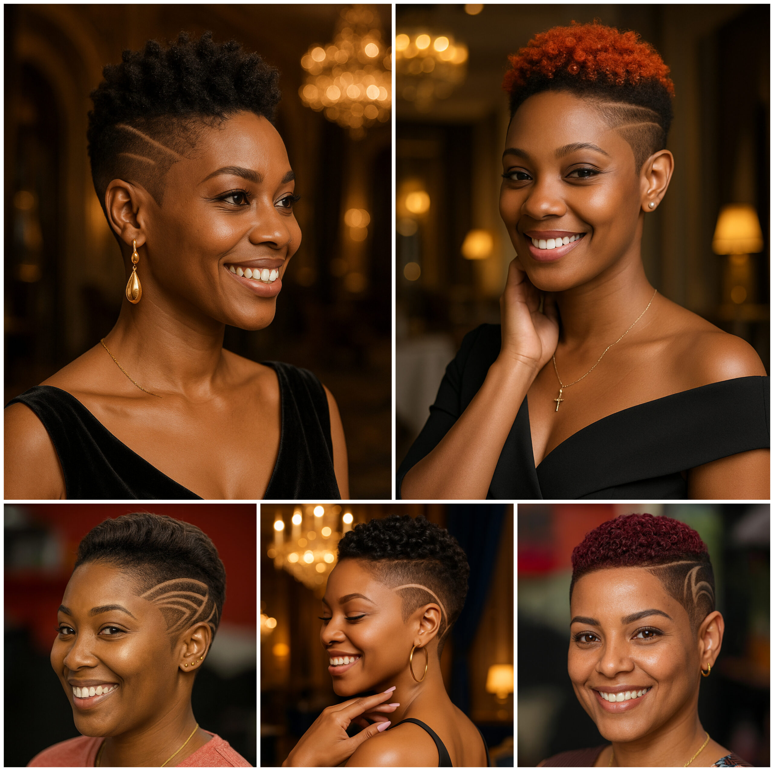 Short Fade Haircuts with Premium Design Cuts