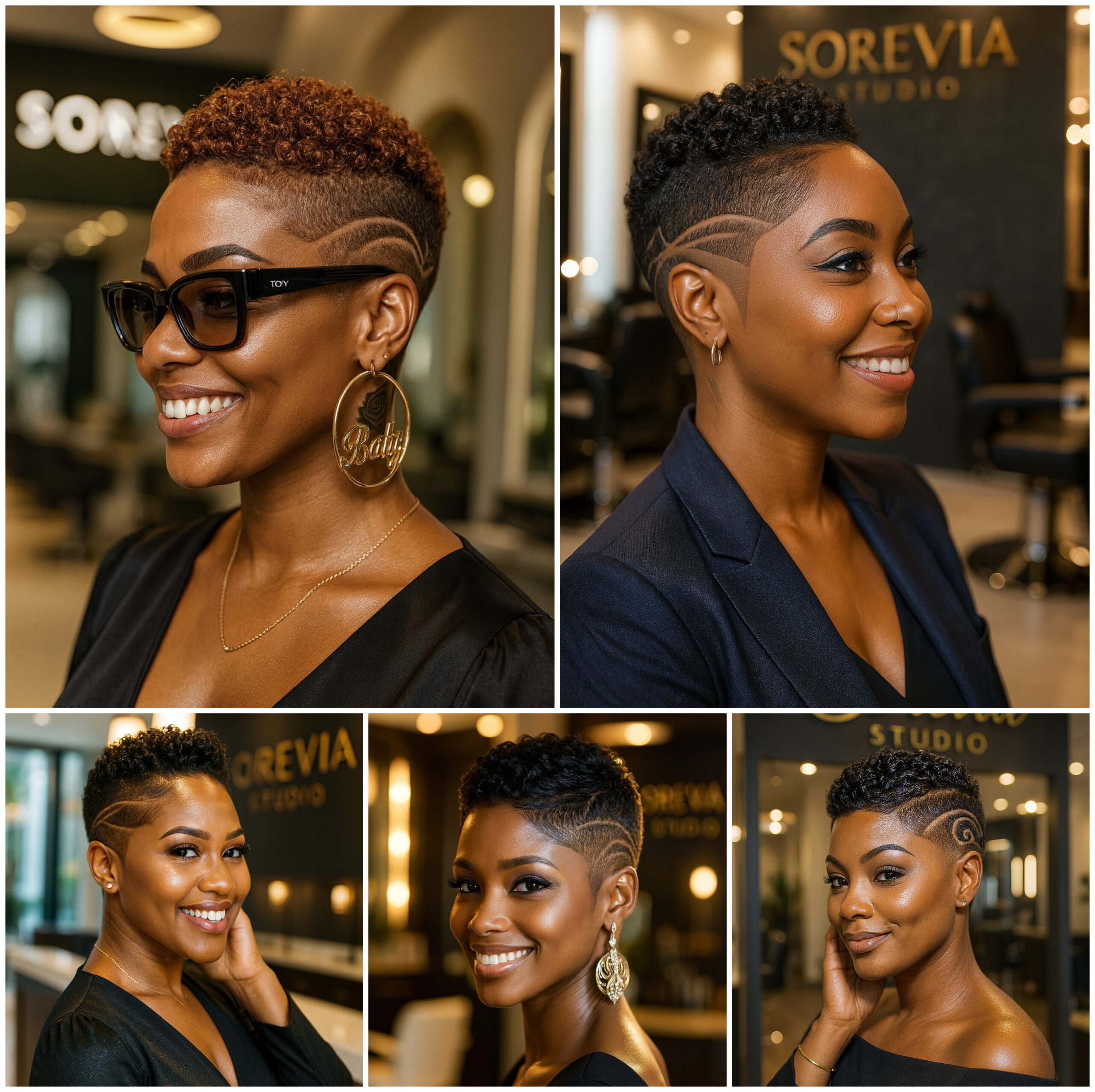 Short Fade with Clean Line Designs to Slay