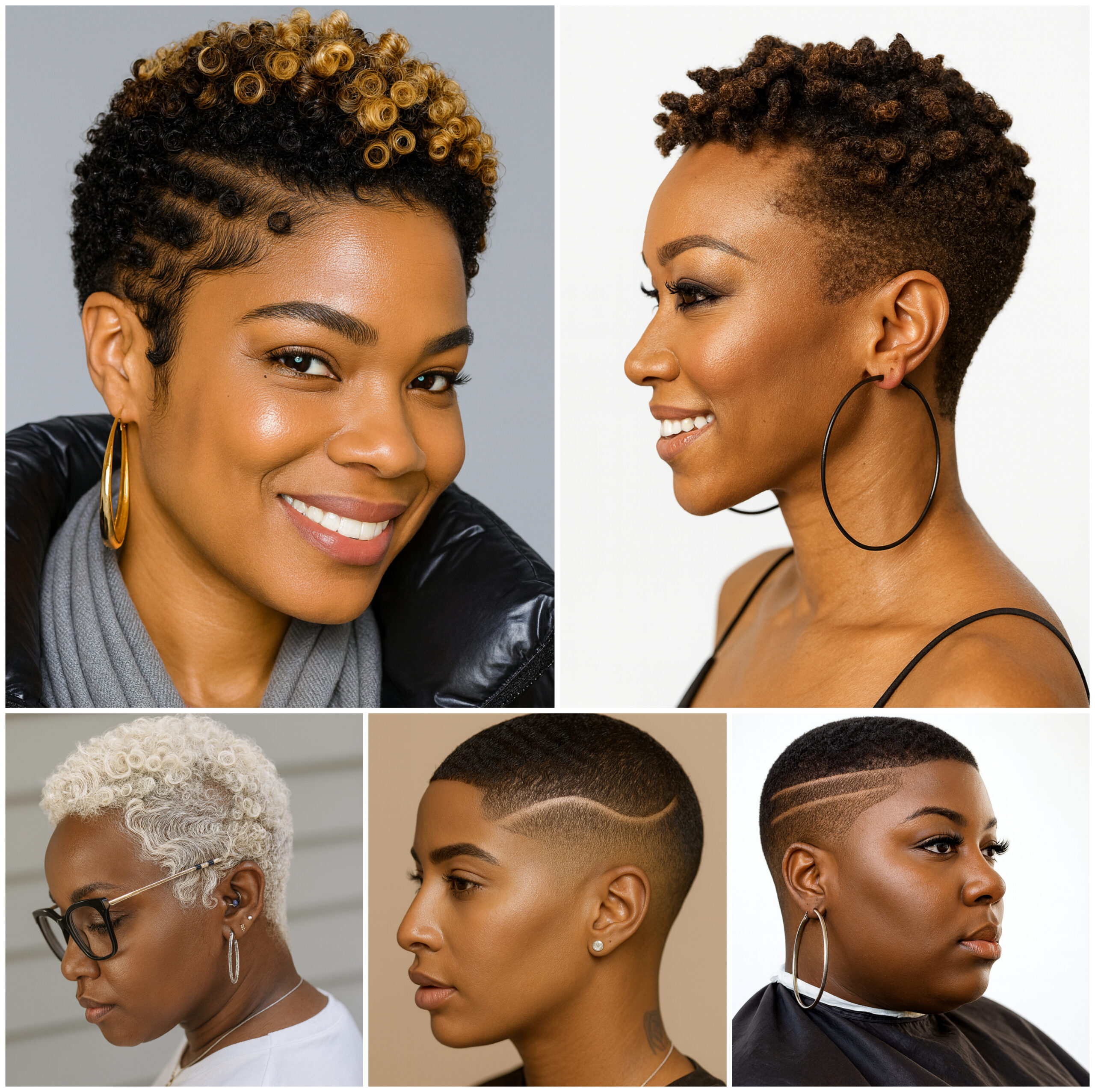 Low Cut Hairstyles with Gentle Afro Style Low Cut Hairstyles with Gentle Afro Style