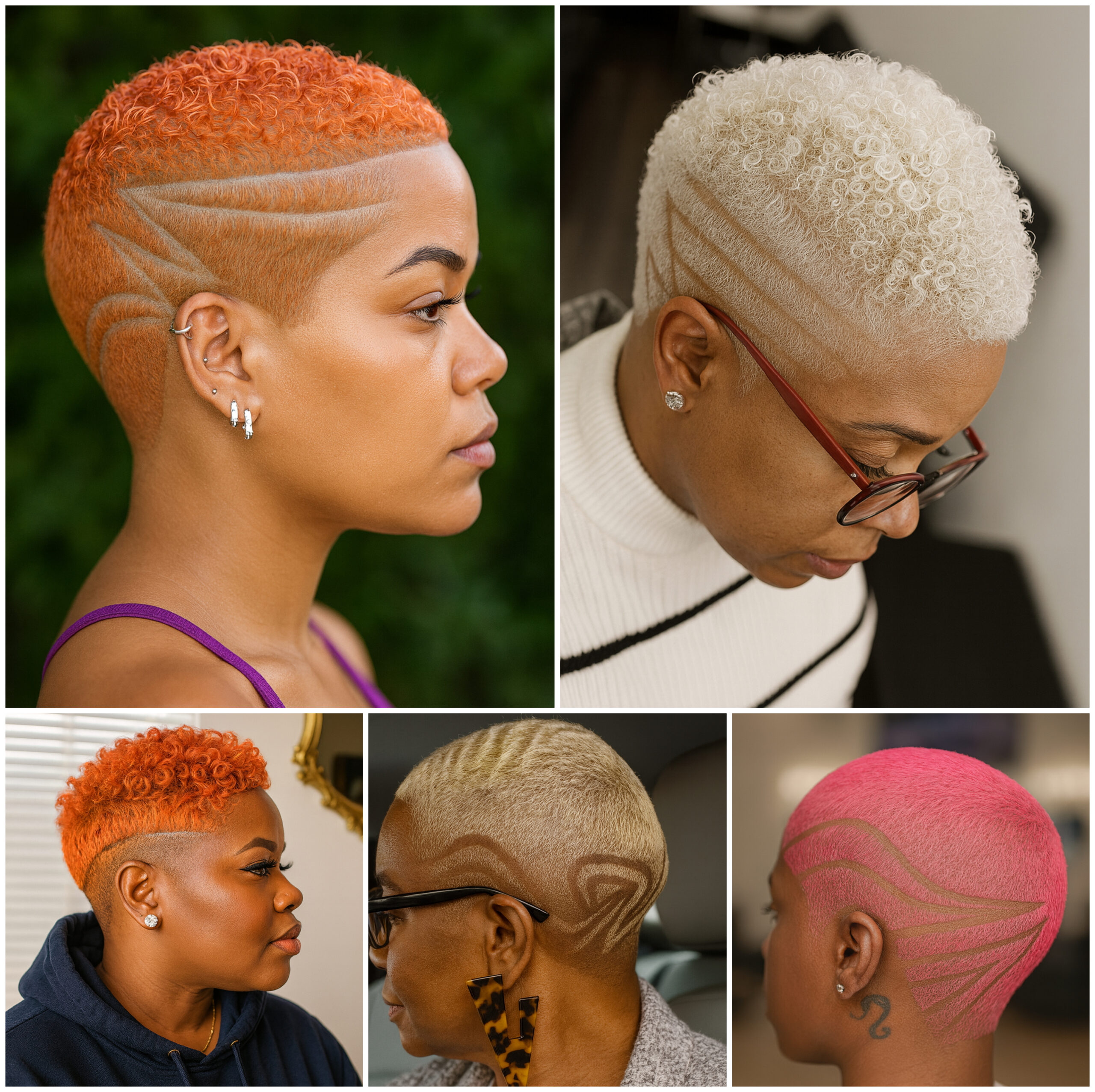 Natural Afro Cuts with Smooth Fade Lines