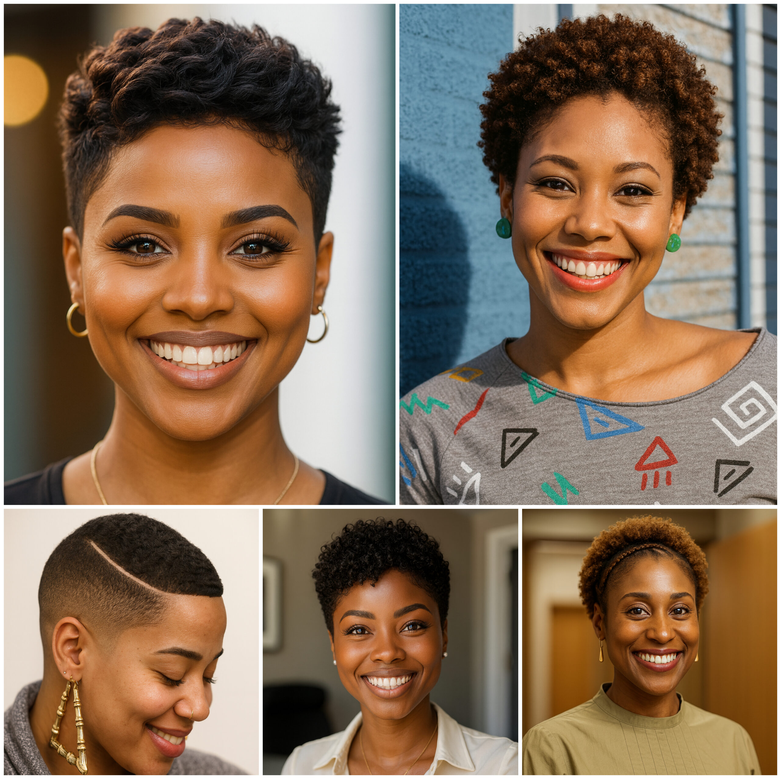 Confident Women with Chic Short Haircuts