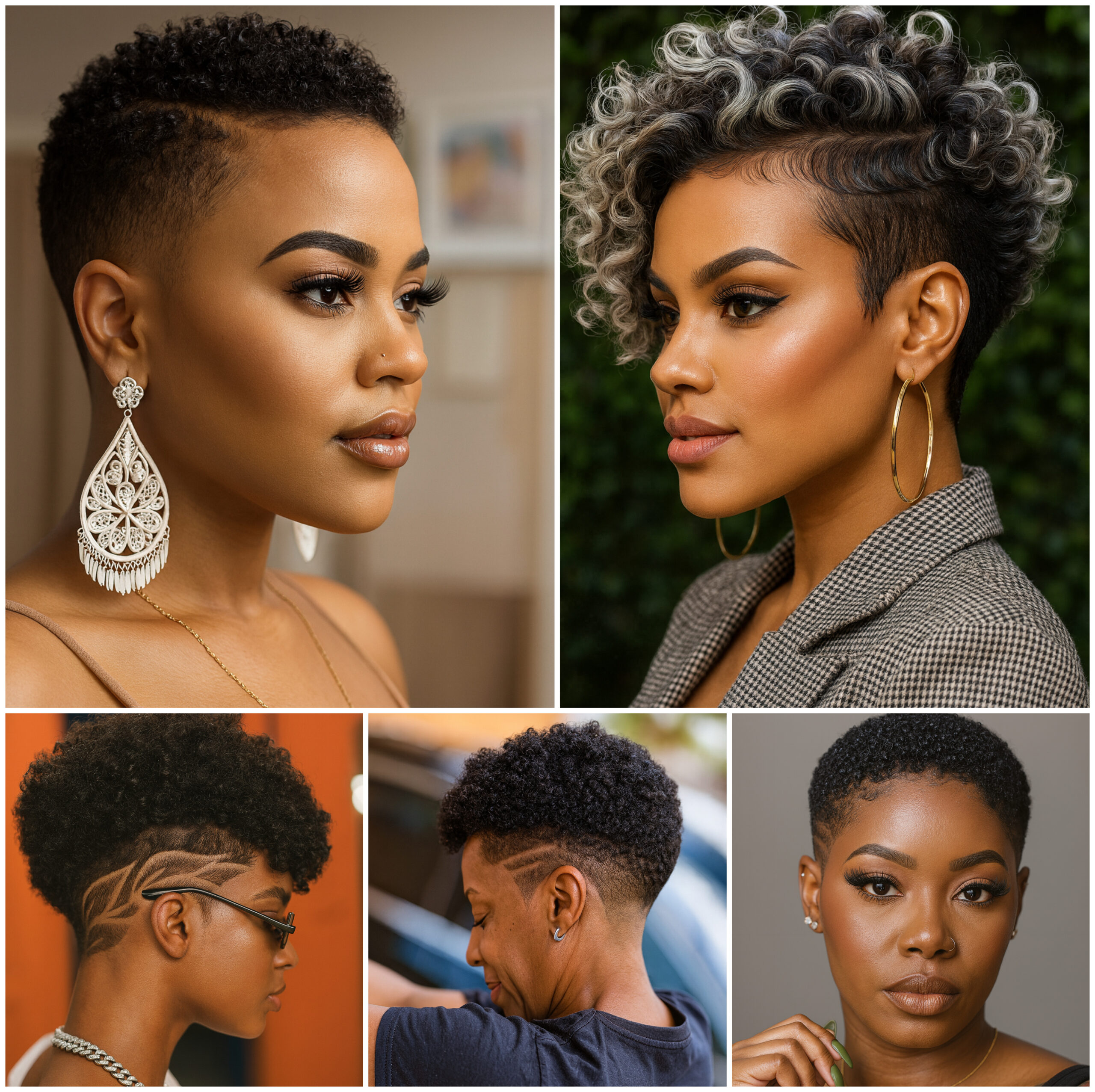 Modern Low Cuts for Natural Hair Women