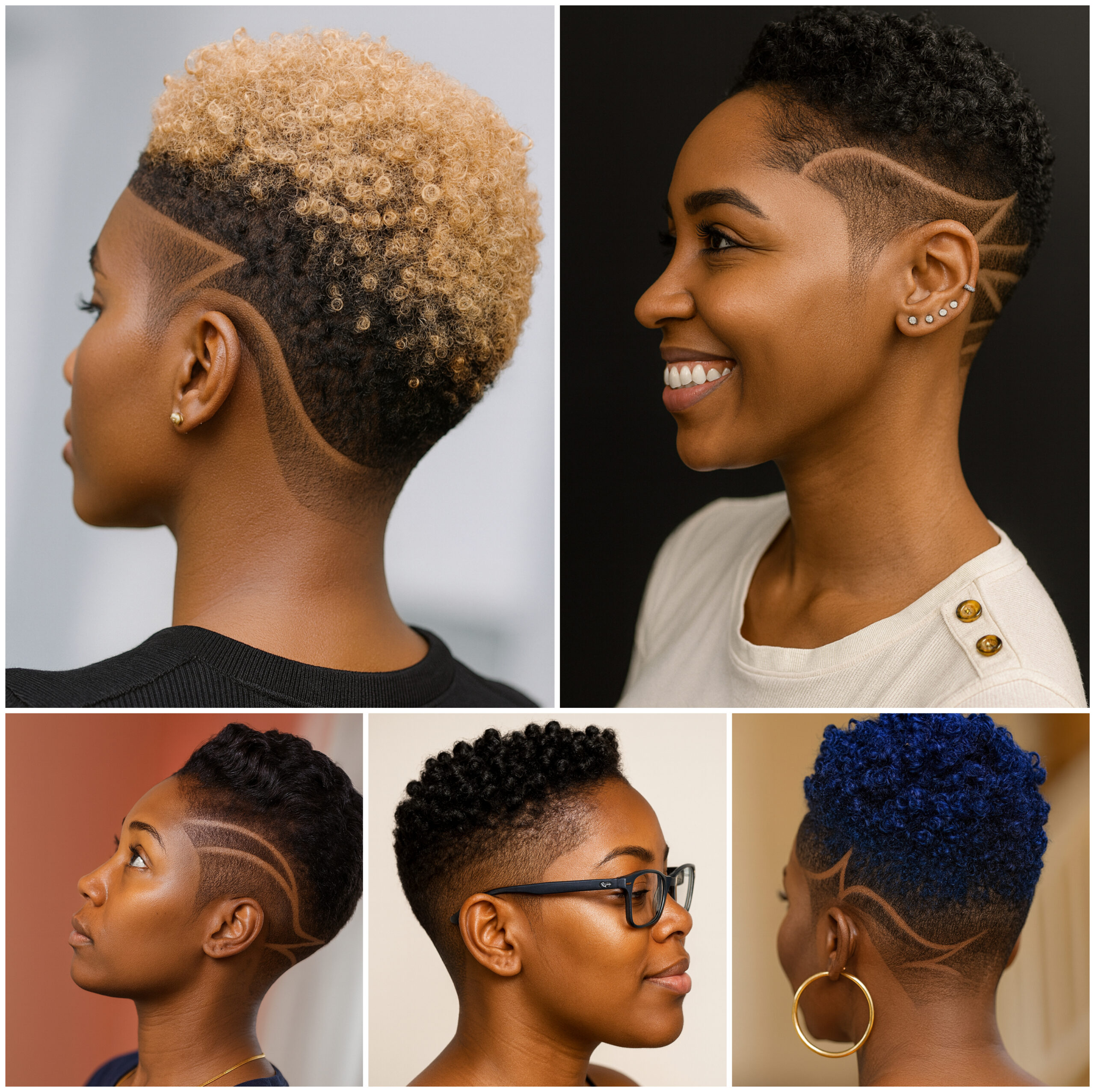 Creative Afro Fades with Modern Edge