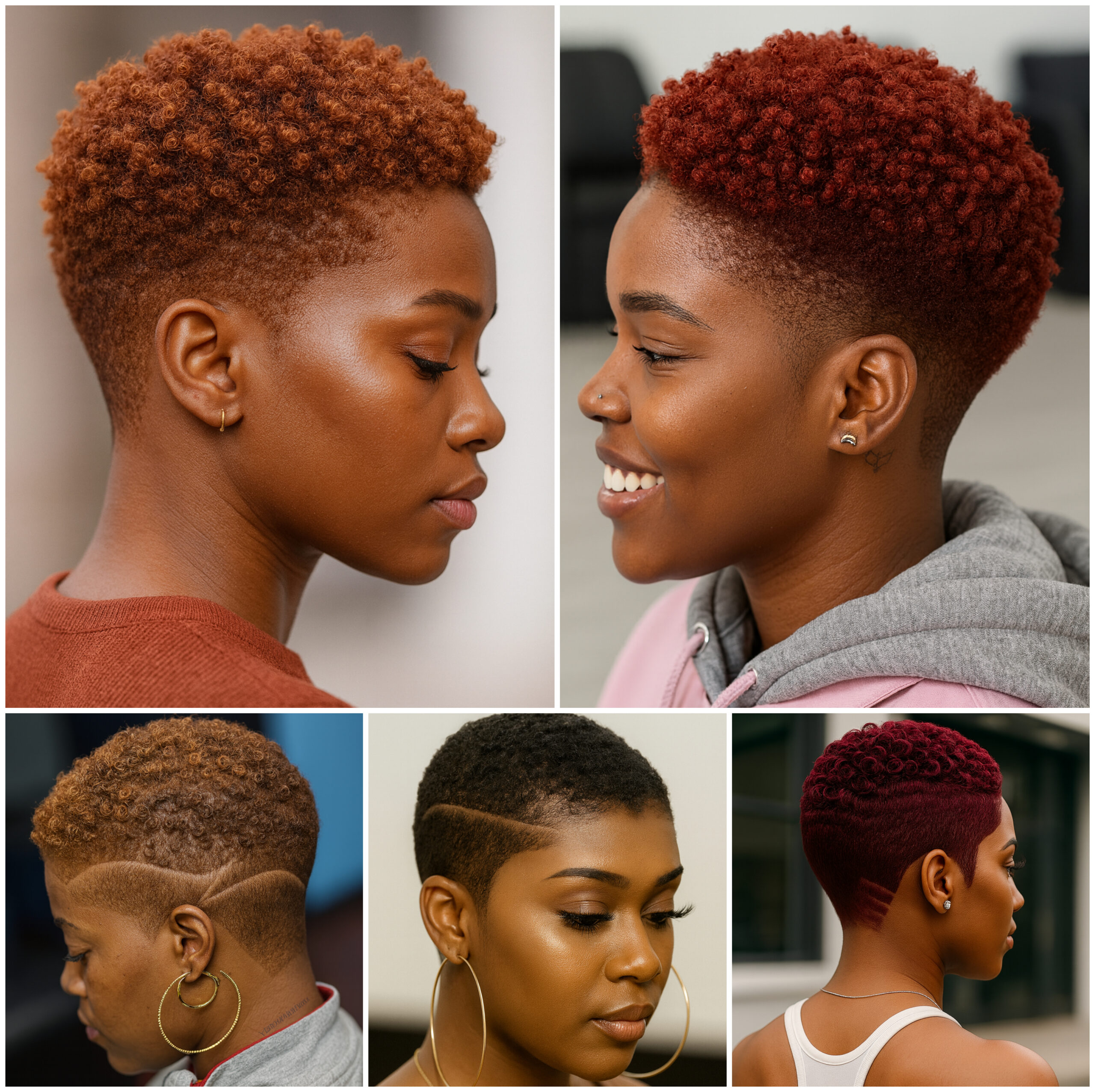 Short Afro Haircuts with Gentle Fade