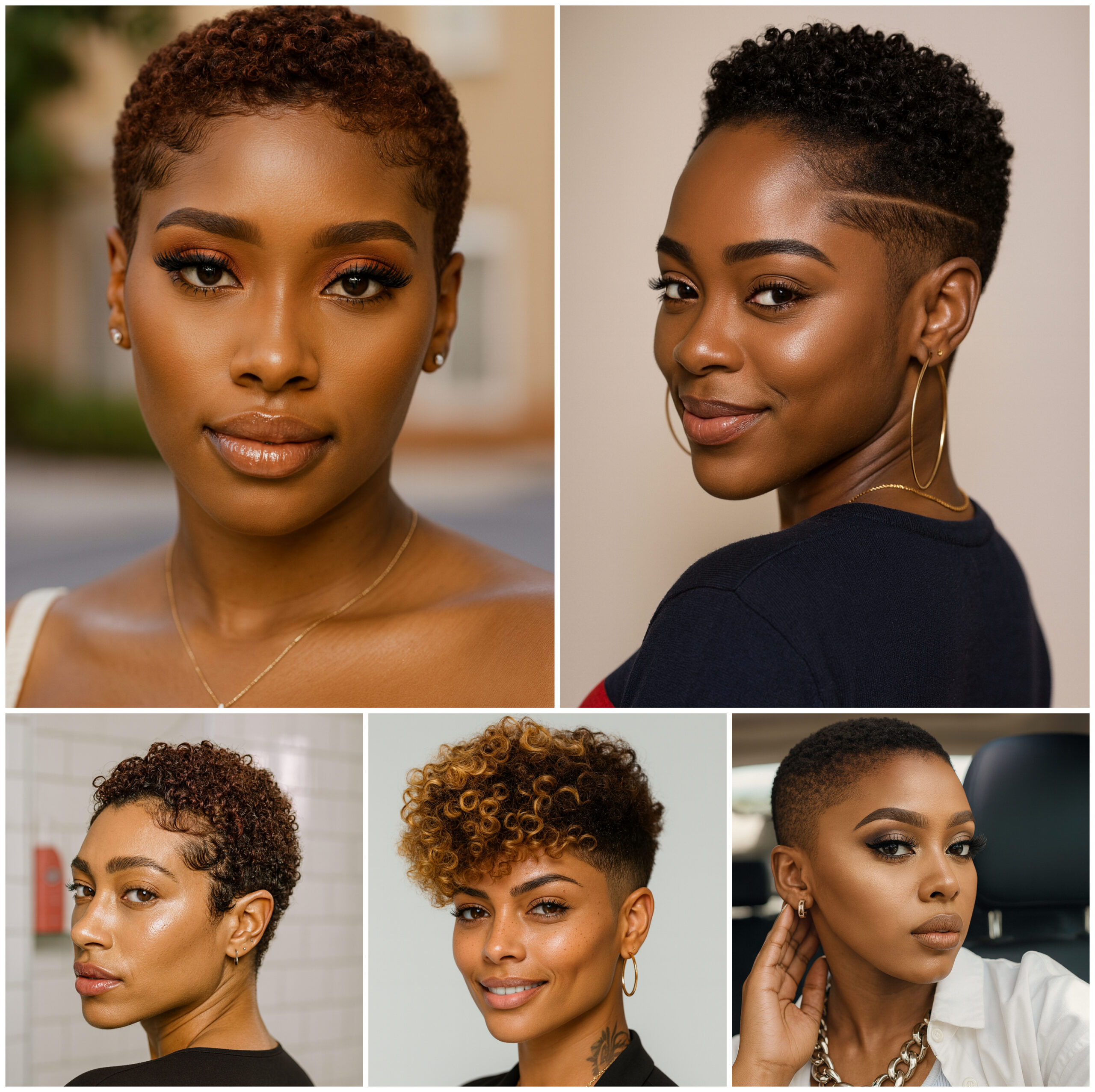 Short Afro Cuts with Smooth Fade Short Afro Cuts with Smooth Fade
