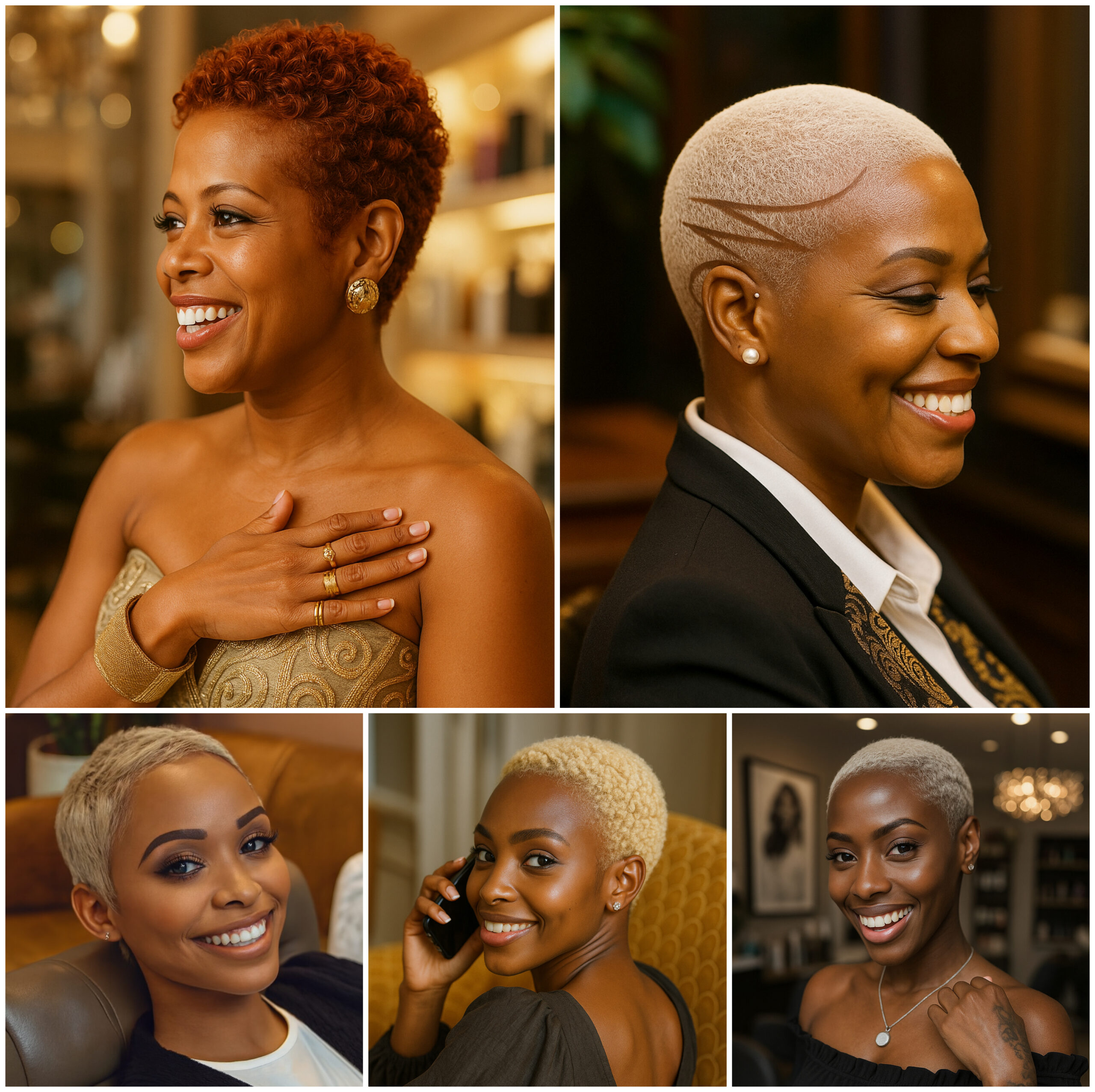 Short Natural Styles with Fade Beauty