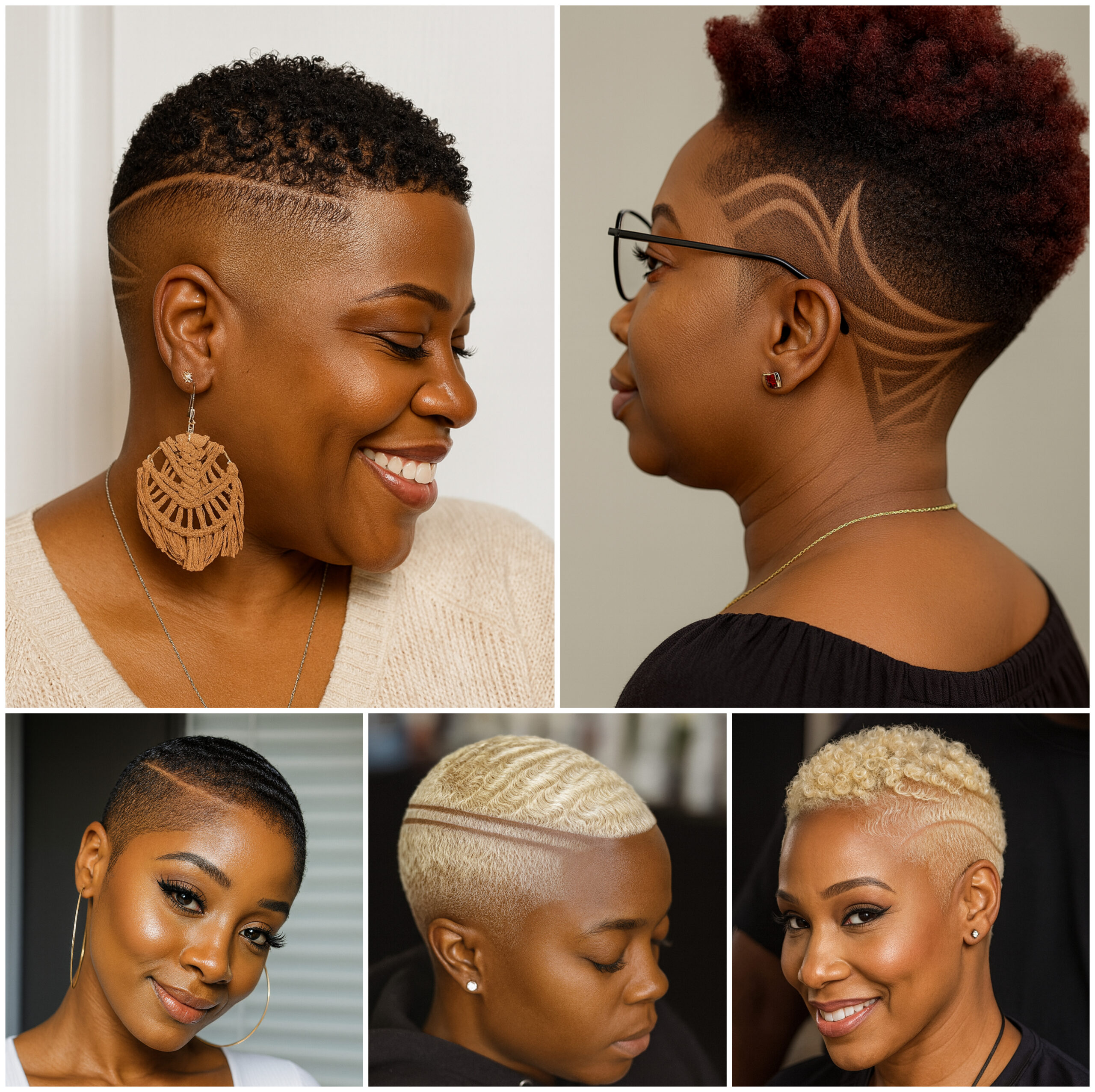 Natural Short Styles with Fade Detail