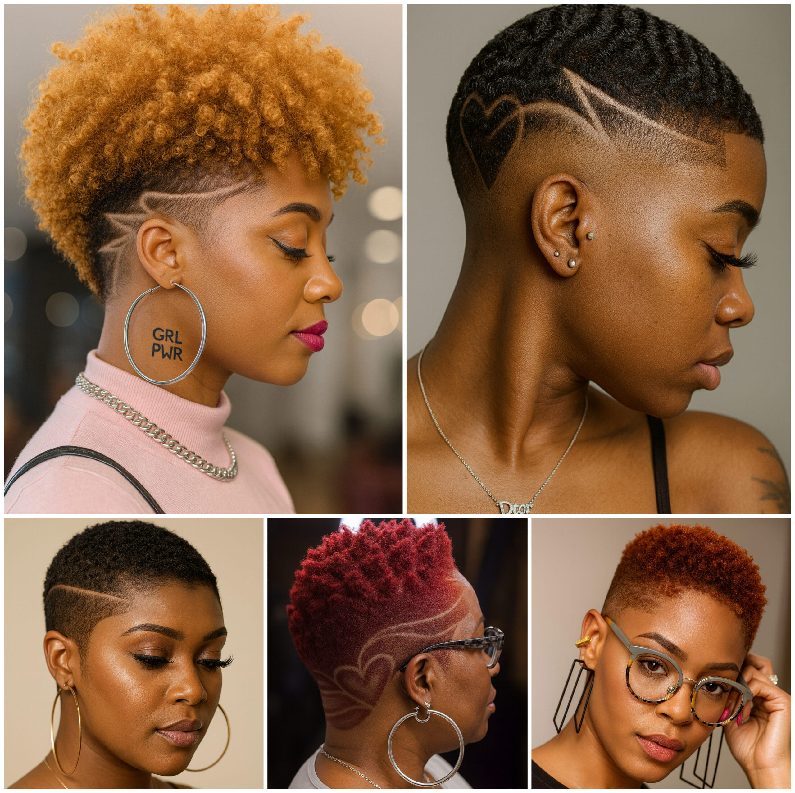 Calm Afro Fade Designs for Women Calm Afro Fade Designs for Women