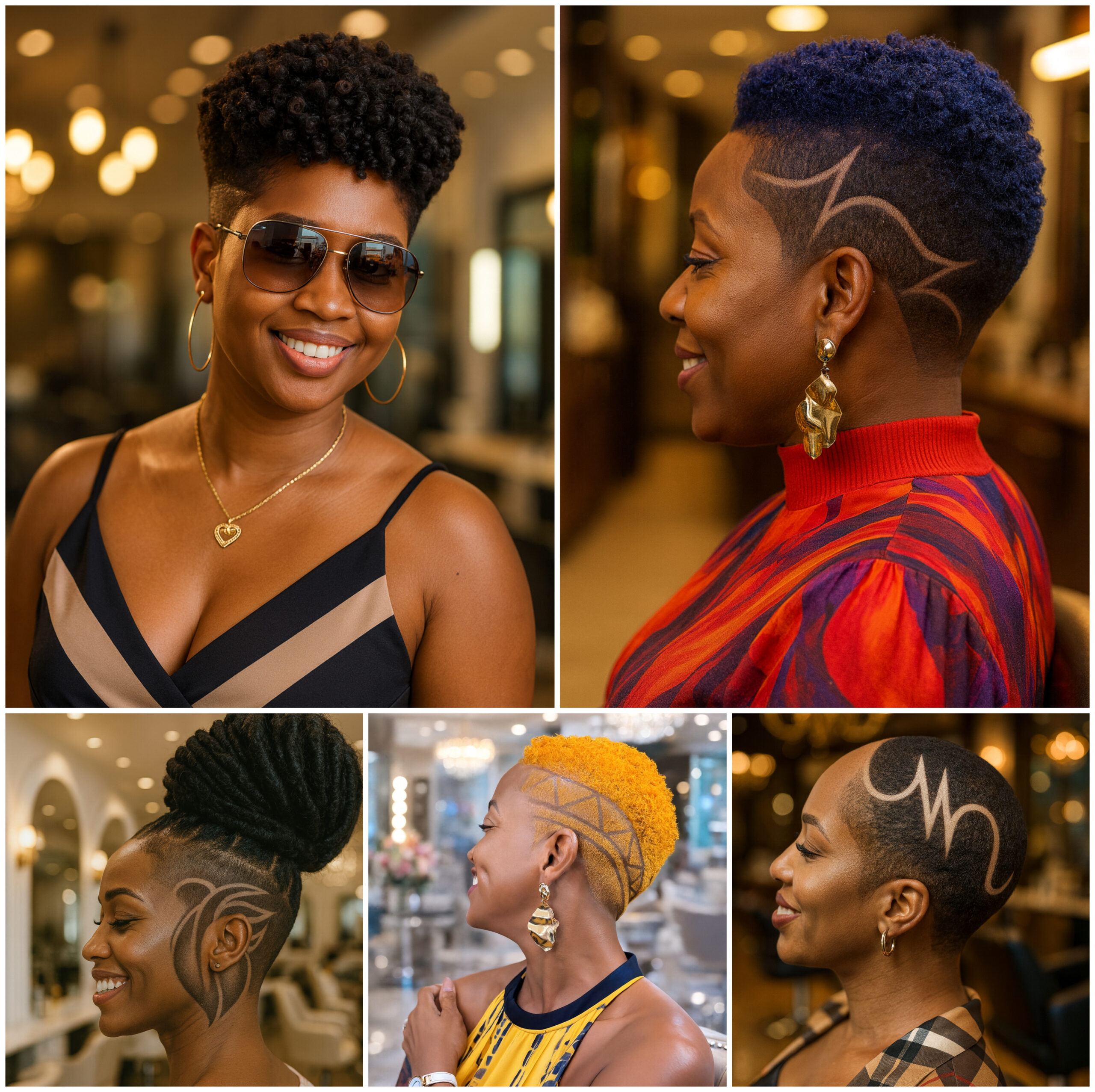 Natural Afro Fade Shapes for Women