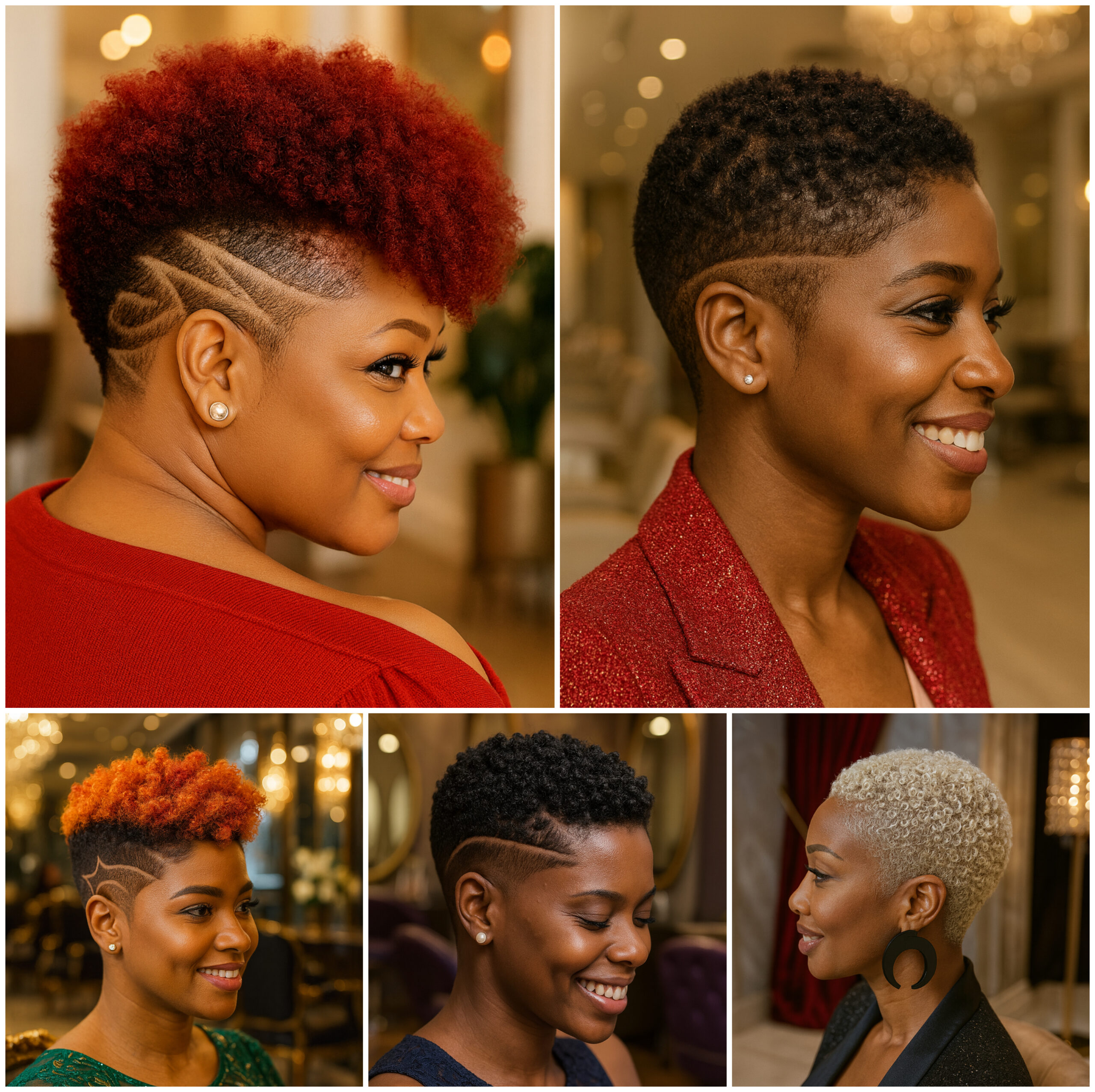 Low Fade Afro Styles for Natural Hair