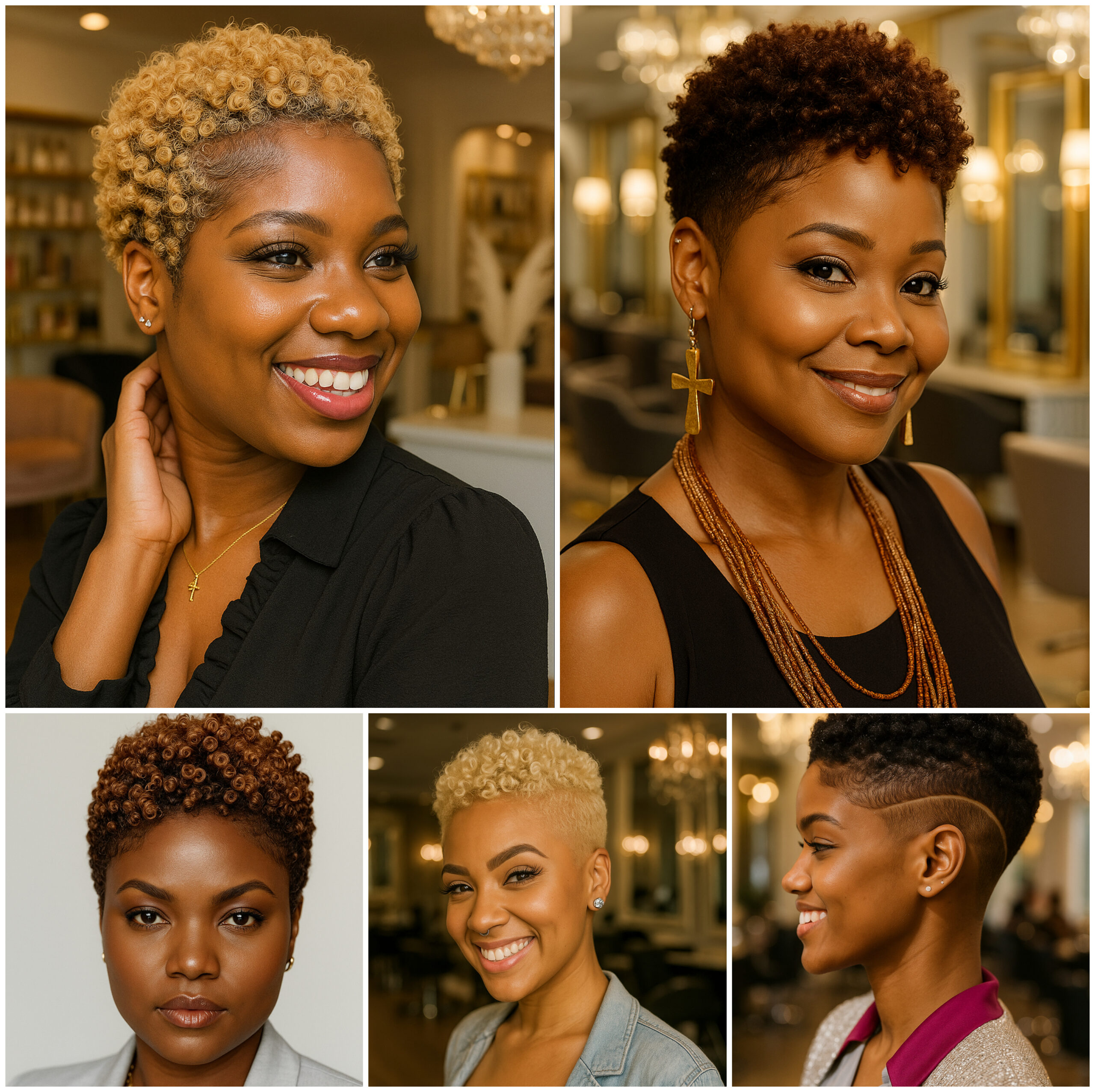 Natural Afro Looks with Fade Charm Natural Afro Looks with Fade Charm
