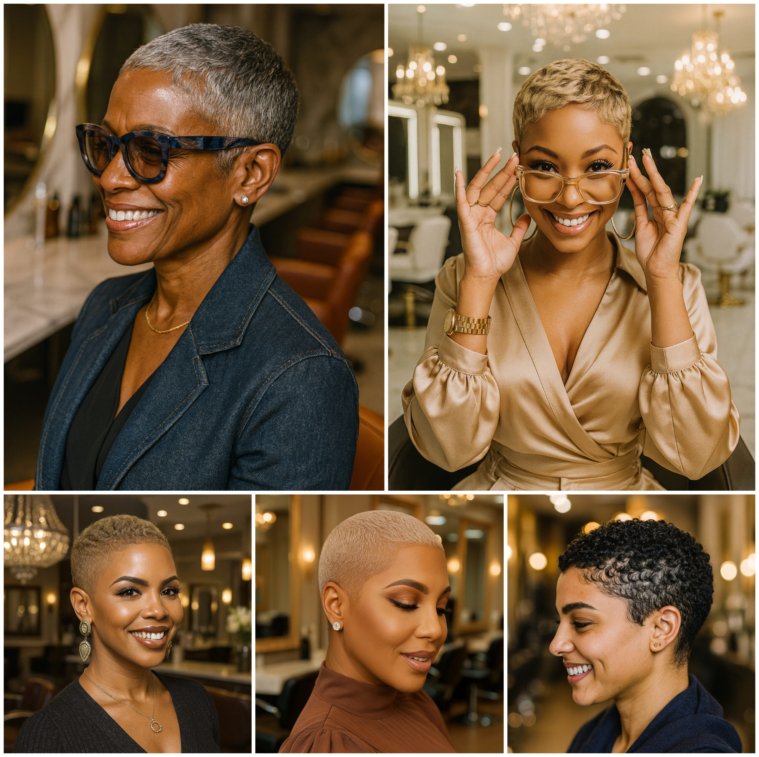 Short Afro Cuts with Simple Elegance Short Afro Cuts with Simple Elegance