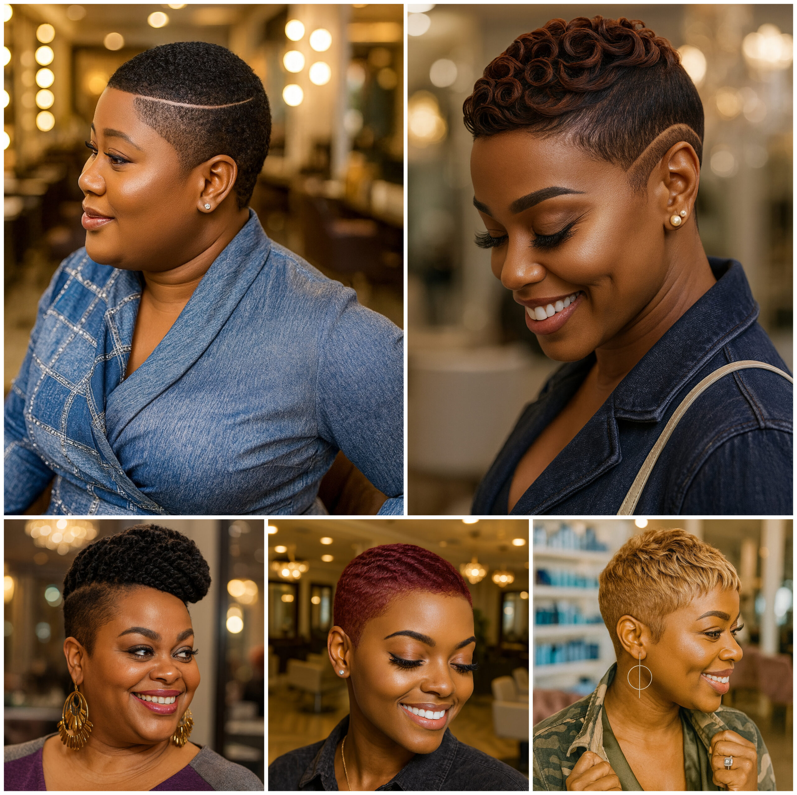 Natural Short Cuts with Fade Elegance Natural Short Cuts with Fade Elegance